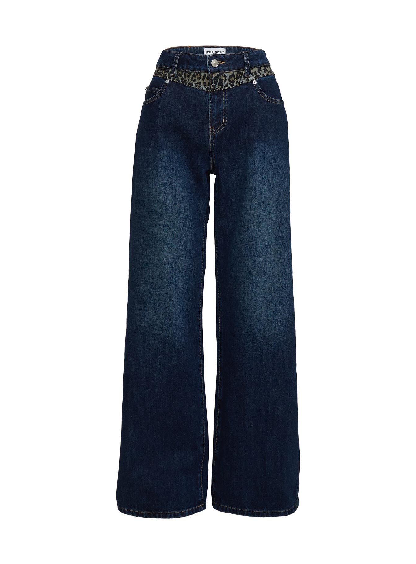 Savenna Jeans Dark Wash / Leopard Discount Fast Delivery