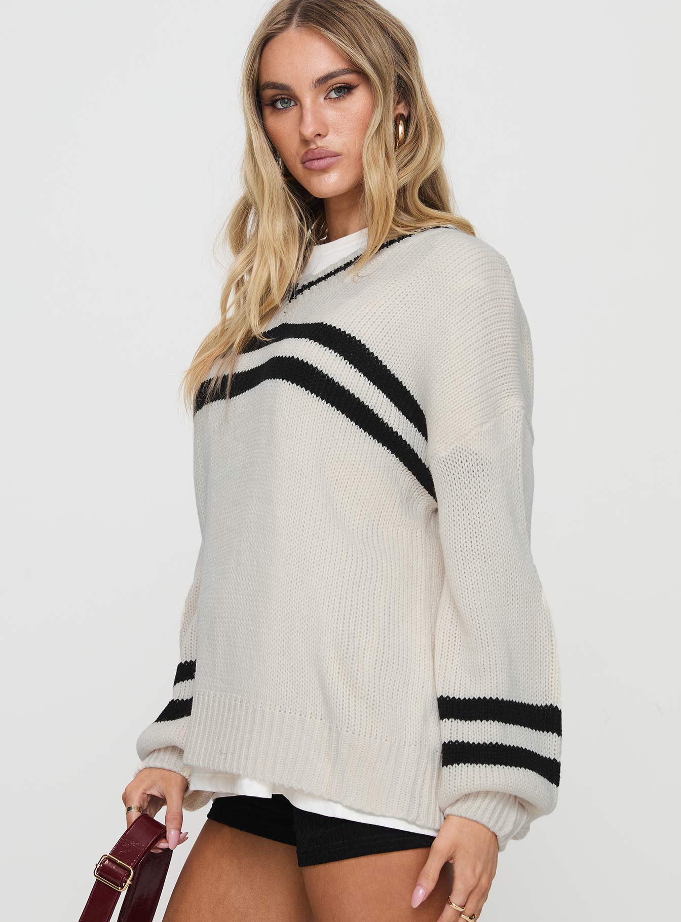 Mystique Knit Sweater Cream Cheap Sale Pay With Visa