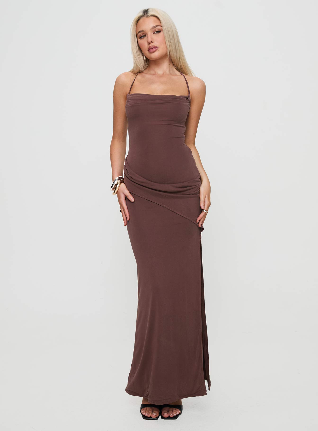 Marchesi Maxi Dress Chocolate Buy Online Cheap Pice