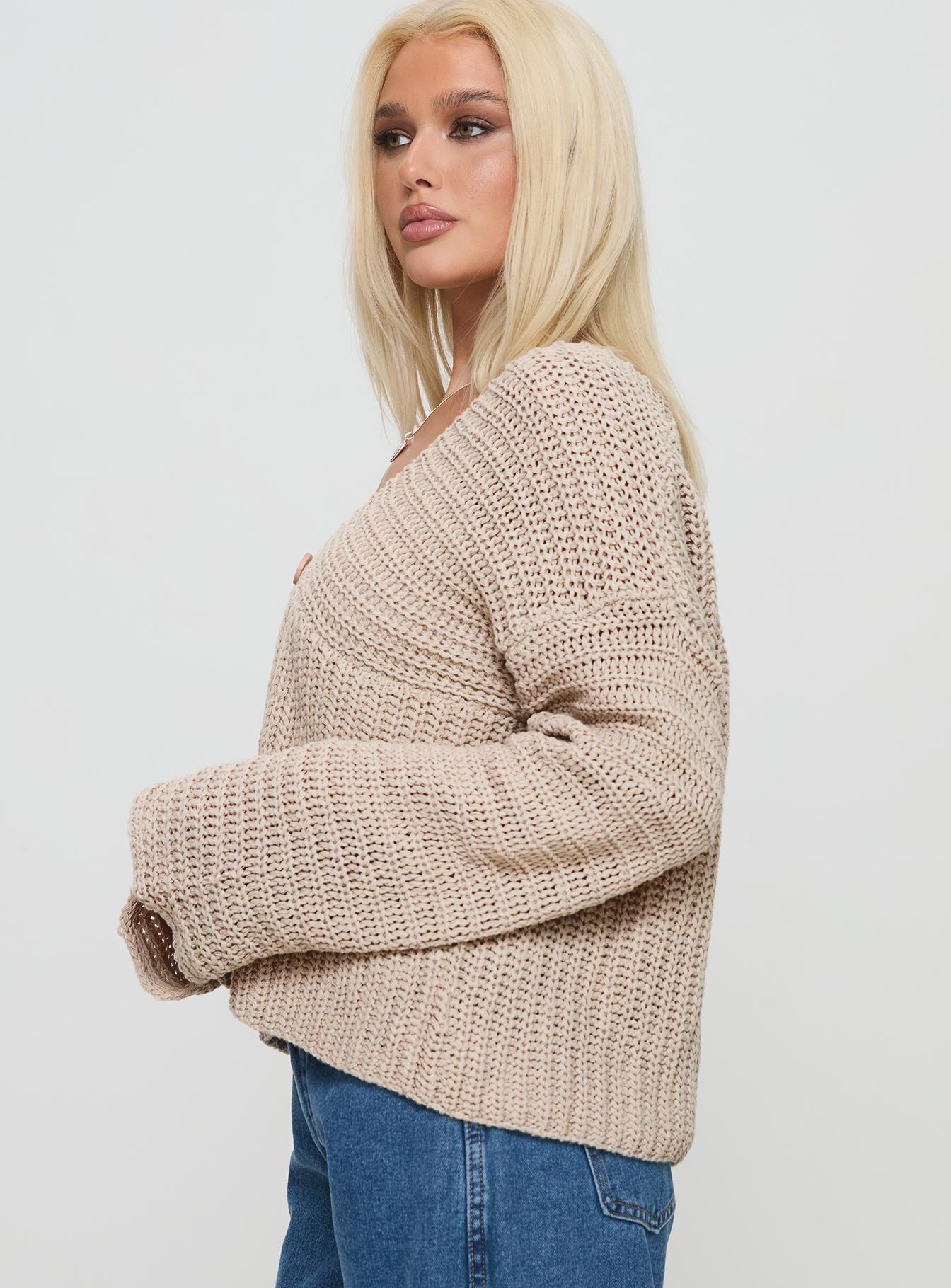 Maela Knit Cardigan Mocha For Sale 2025