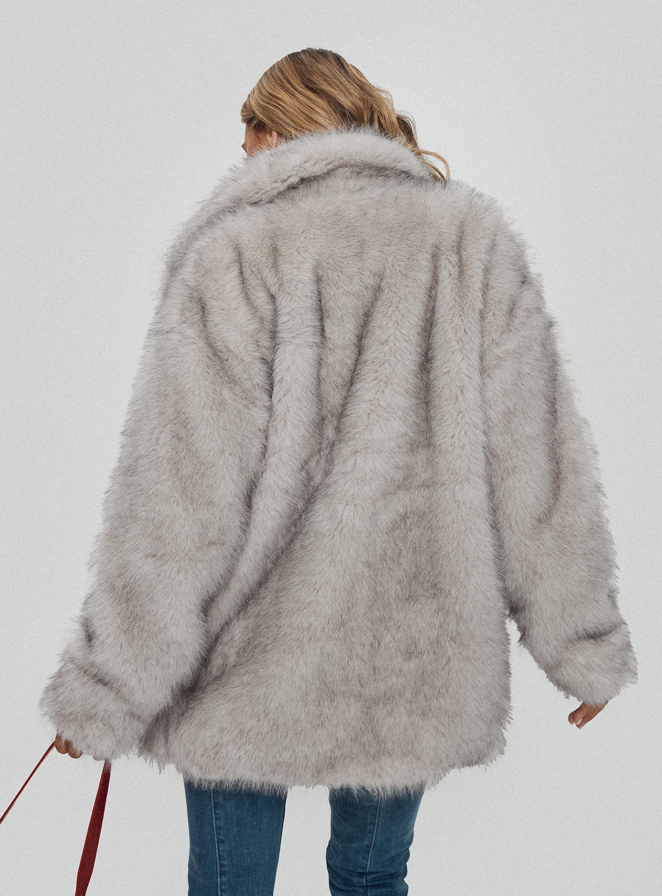 Clova Faux Fur Coat Grey Buy Cheap With Paypal