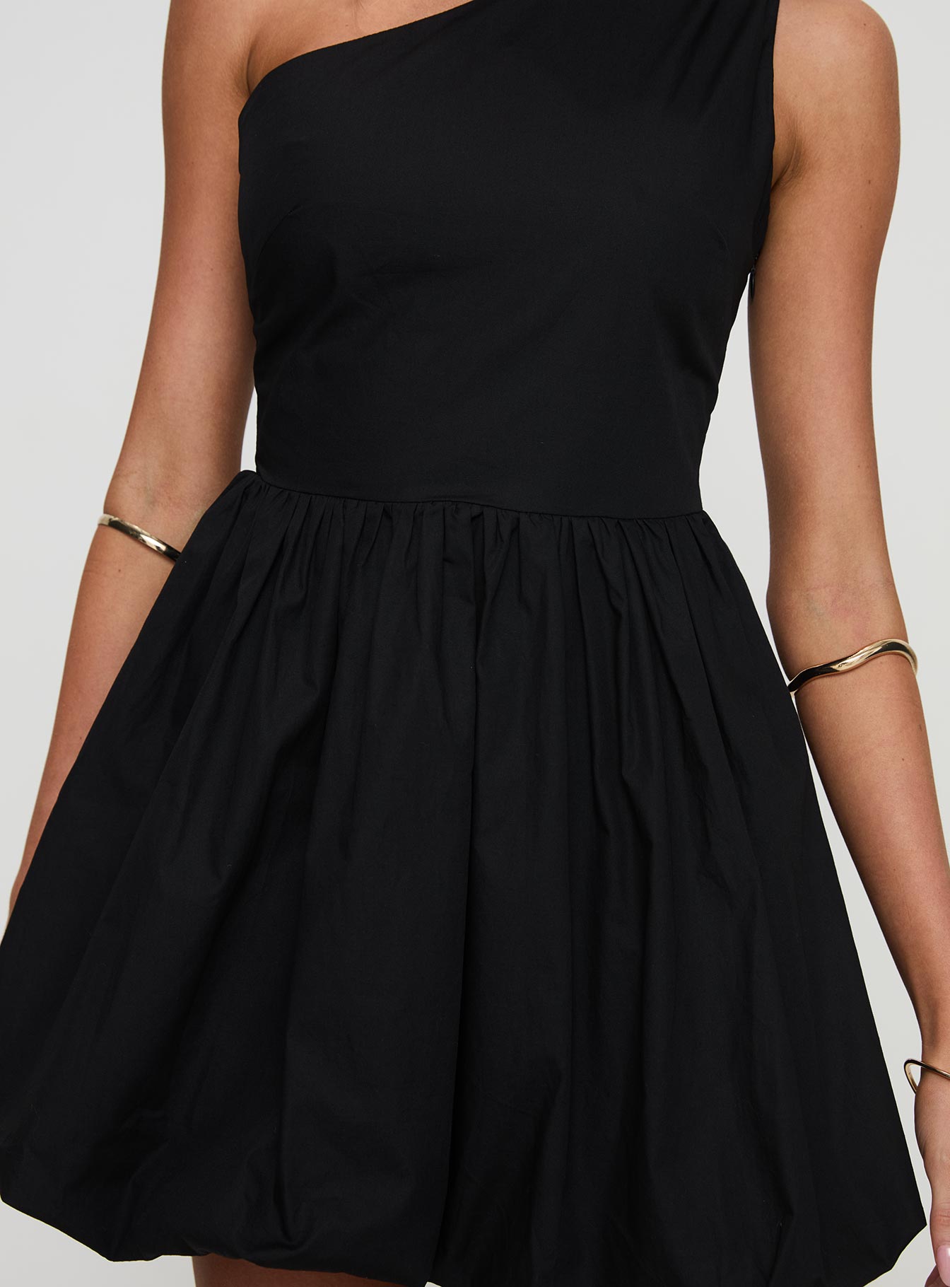 Debut Bubble Hem Mini Dress Black Online Sale