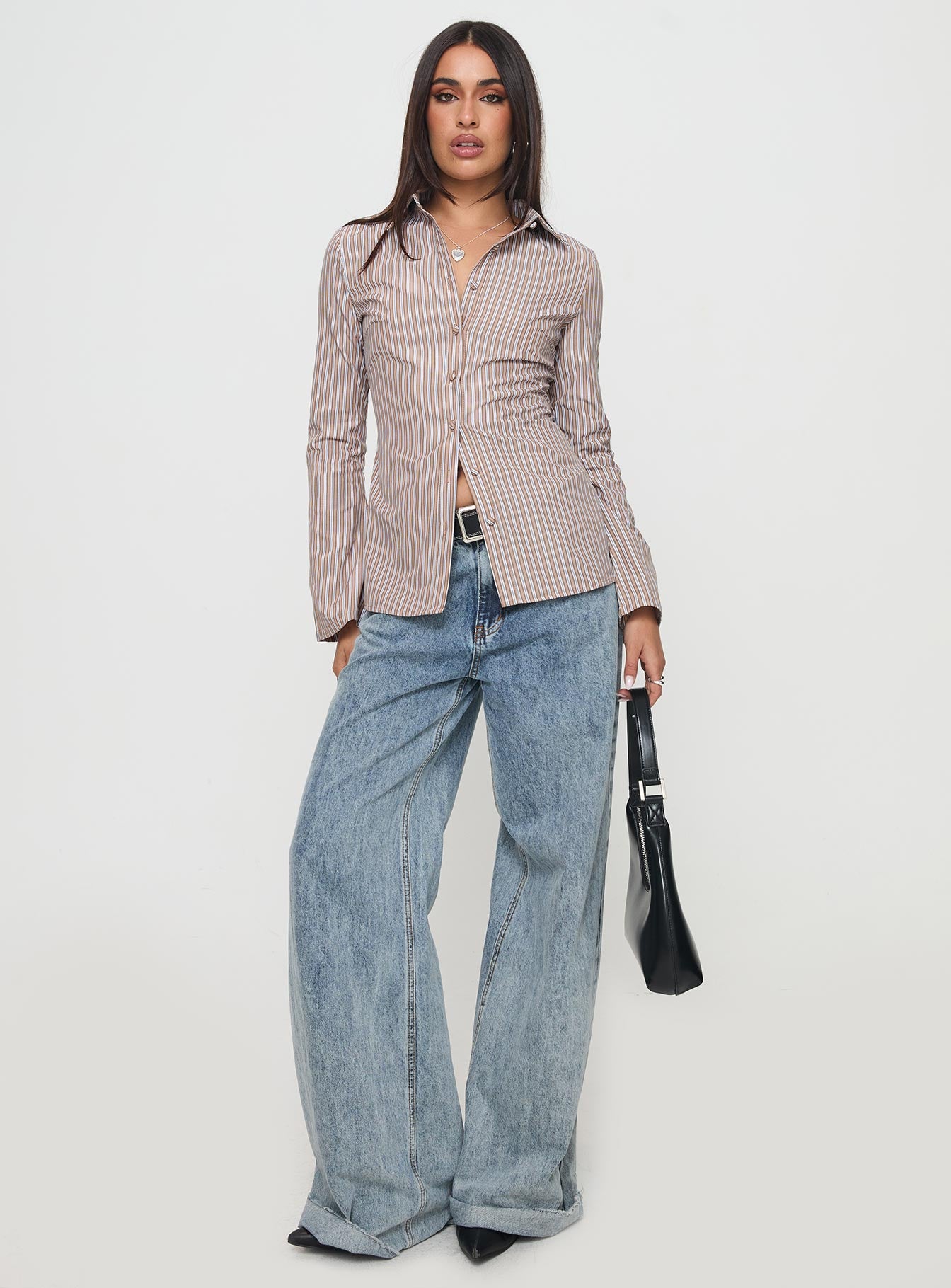 Run The World Top Brown Stripe Sale Pick A Best
