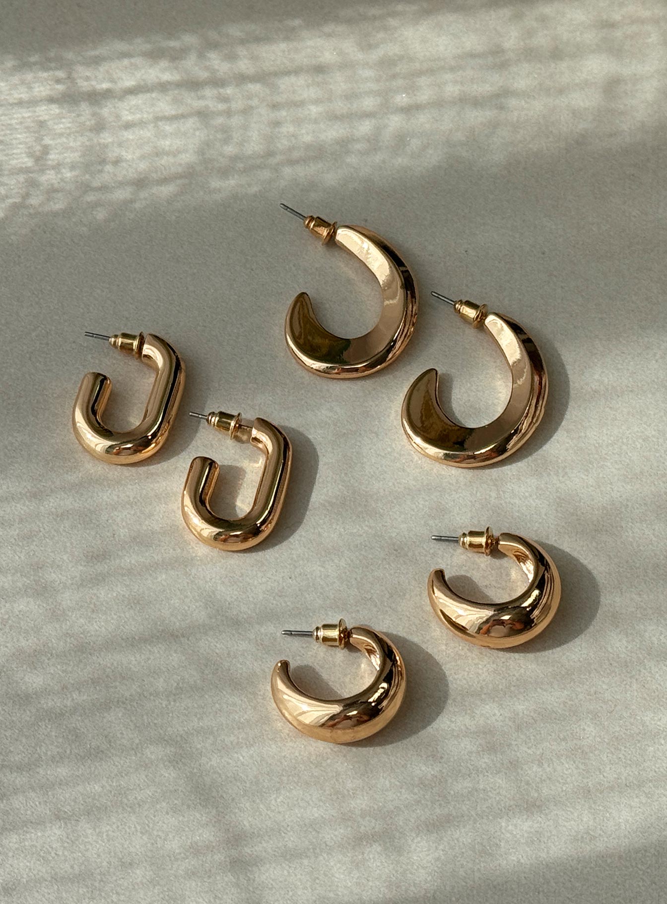 Dalena Earring Pack Gold Cheap Sale Geniue Stockist