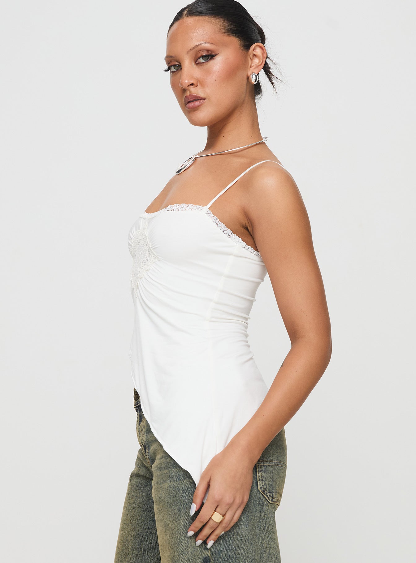 Amabella Asymmetric Top White Buy Cheap With Paypal
