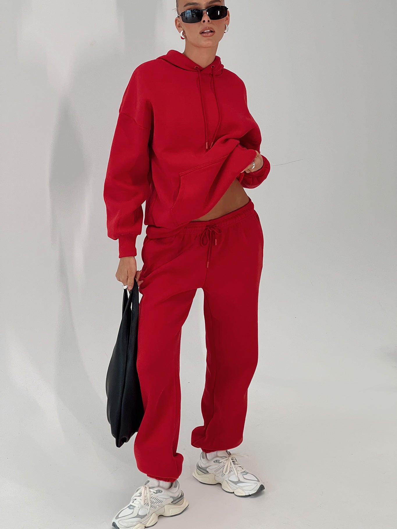 Dream Fleece Ankle Cuff Sweatpants Red Stockist Online