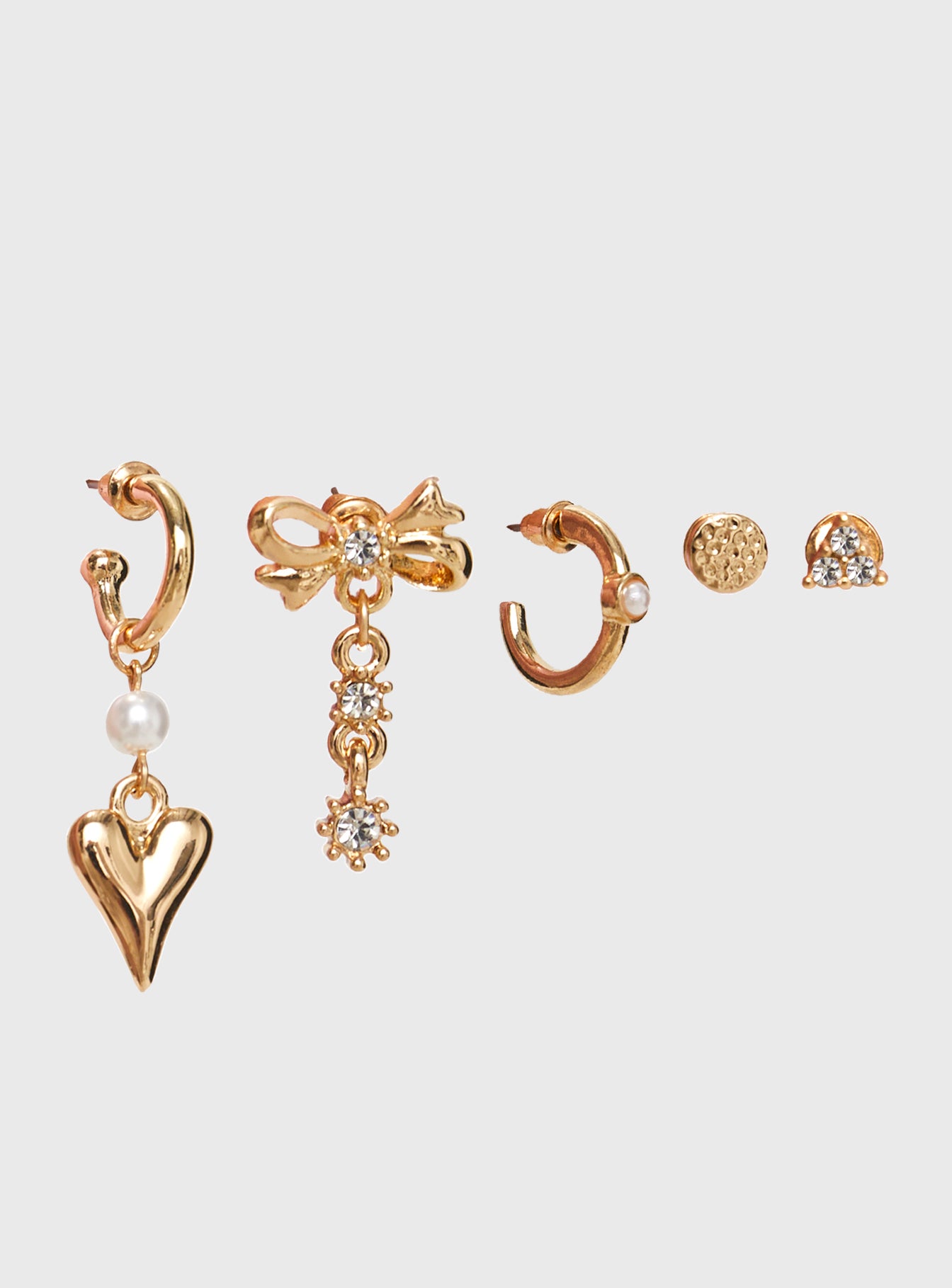 Honeymoon Earring Pack Gold Free Shipping Fast Delivery