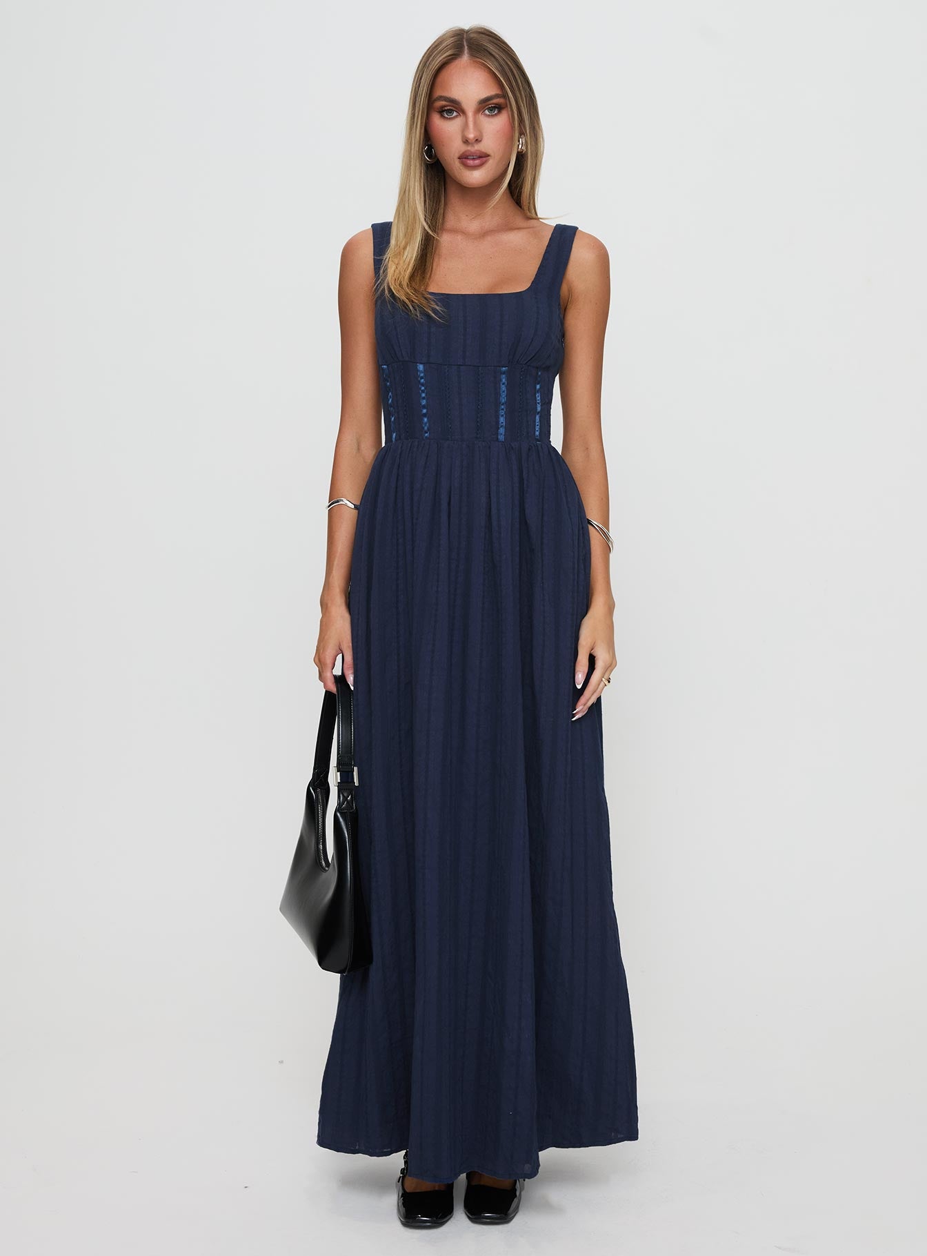 Lorinda Maxi Dress Navy Best