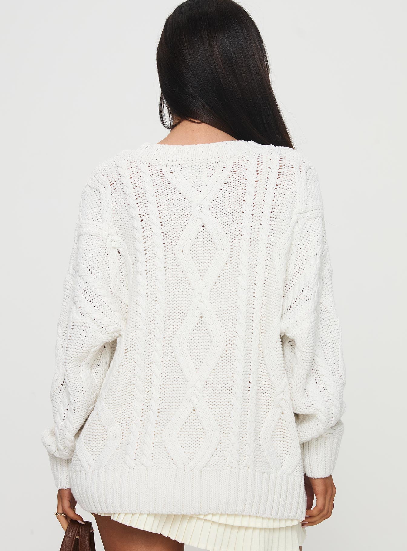 Anaya Oversized Sweater White Sale Real