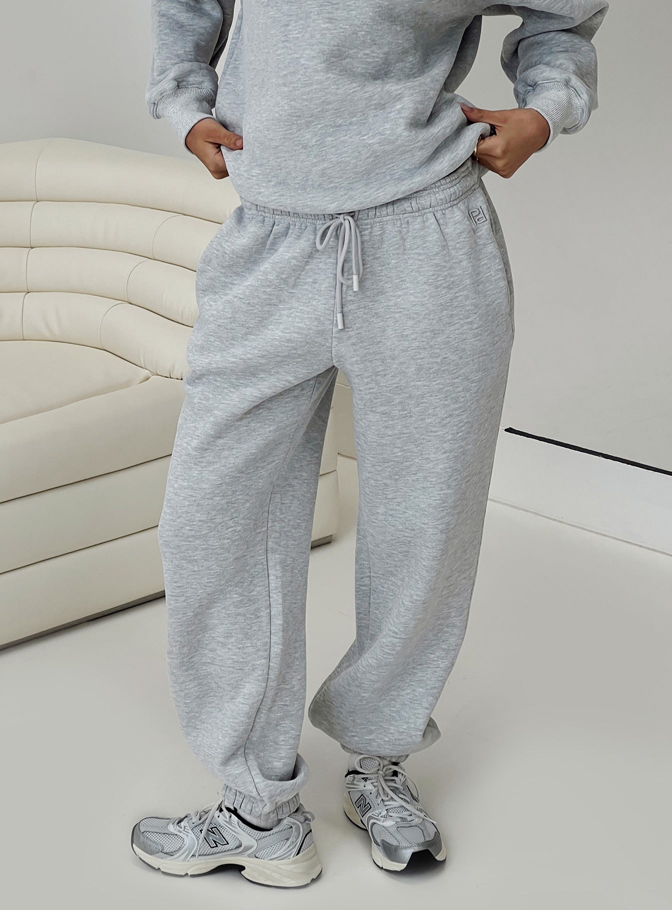 Dream Fleece Ankle Cuff Sweatpants Grey Marle Brand New Unisex Sale Online