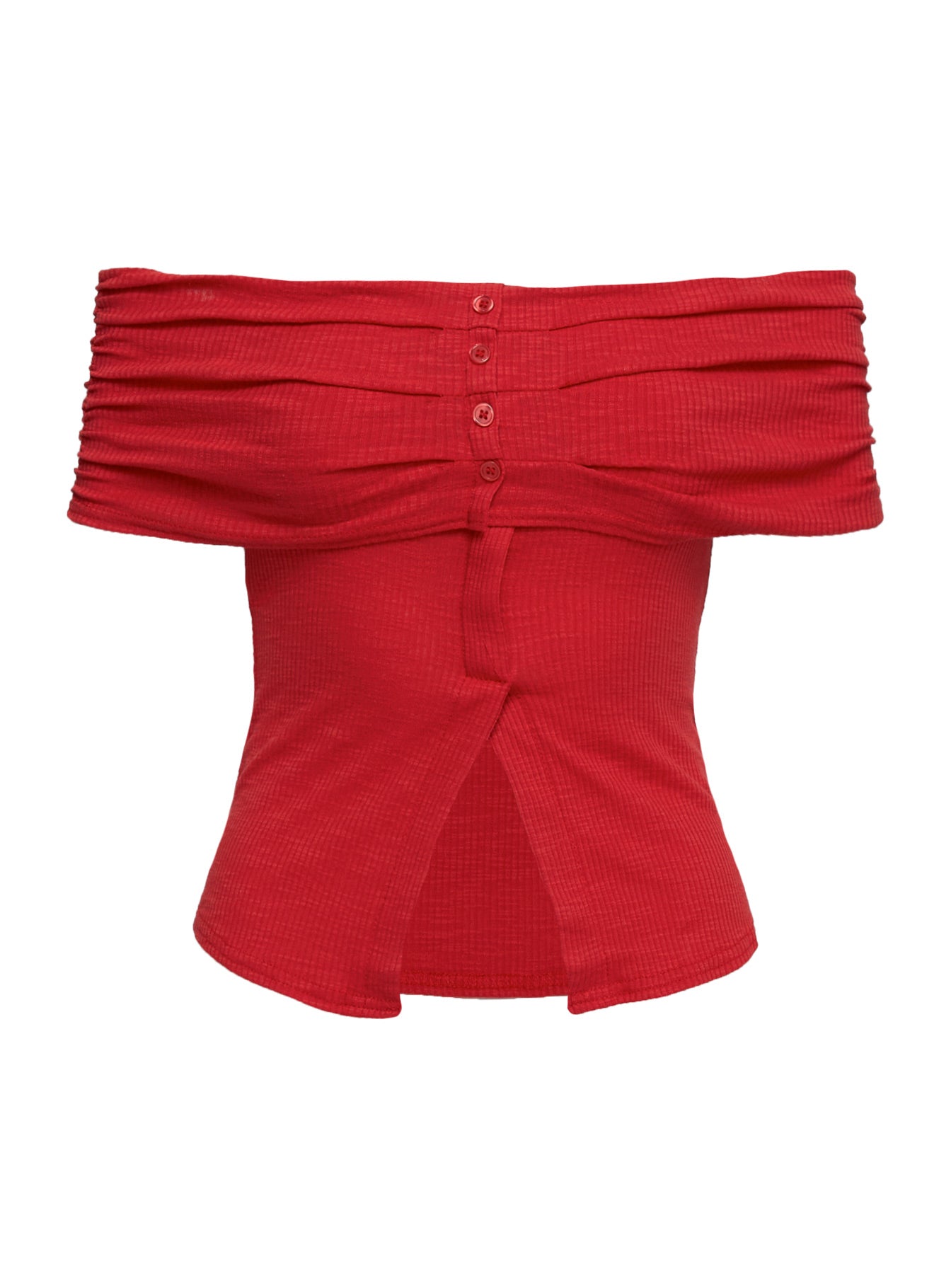 Azusa Off The Shoulder Top Red In China Online