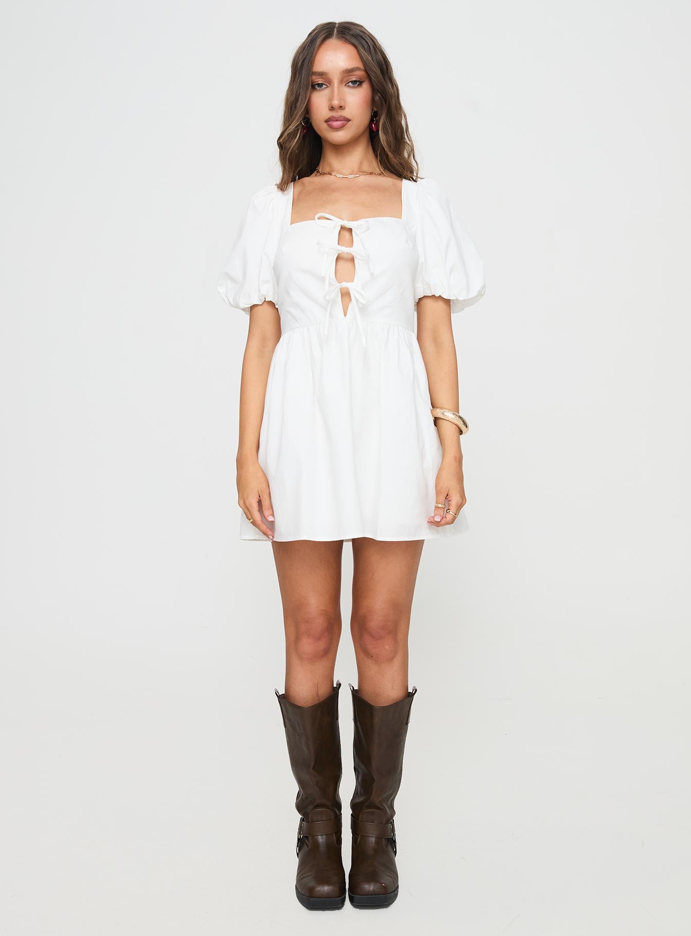 Kreamy Mini Dress White Discount Wholesale