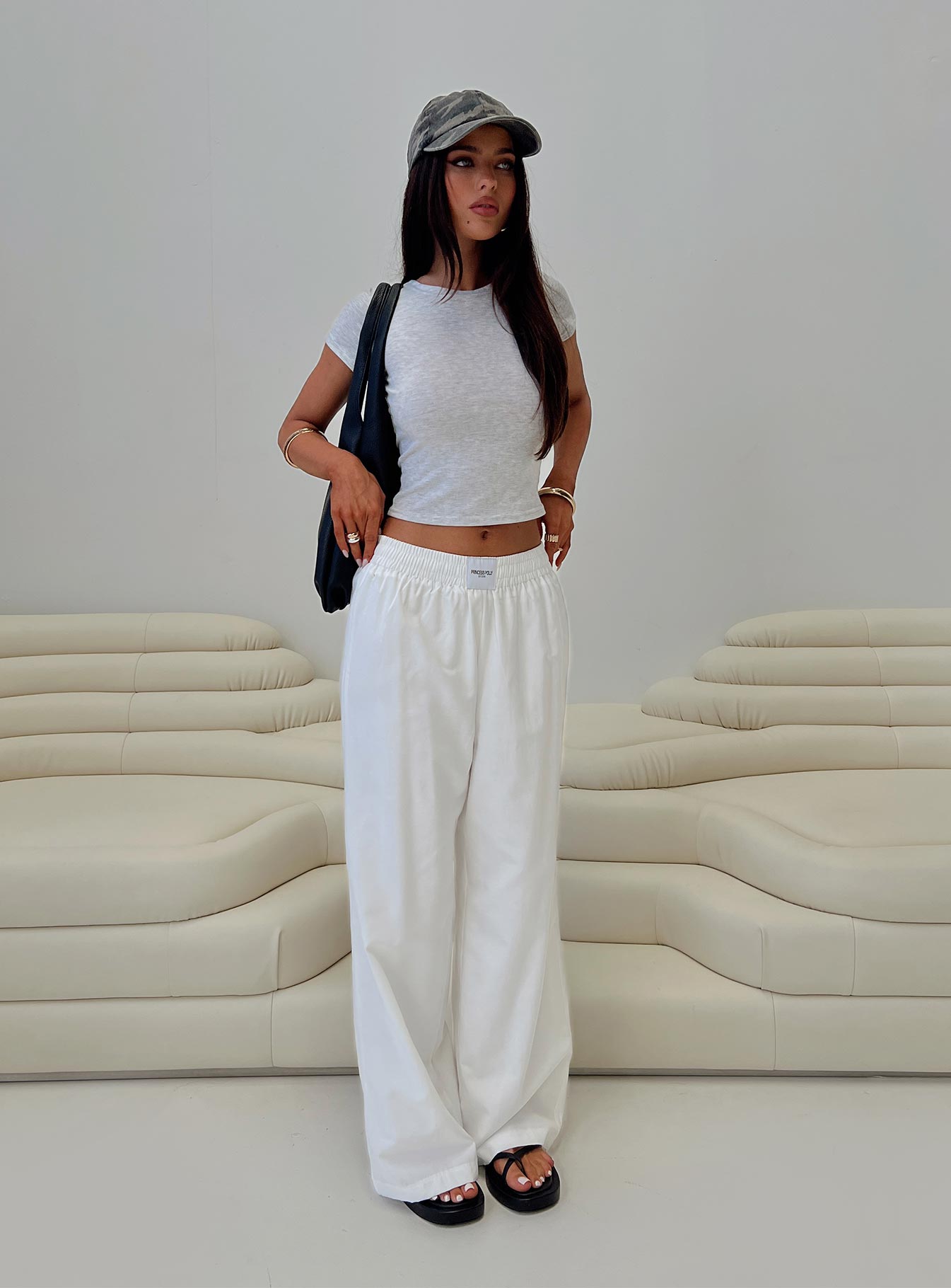 Beach House Pants White Tall Countdown Package Online