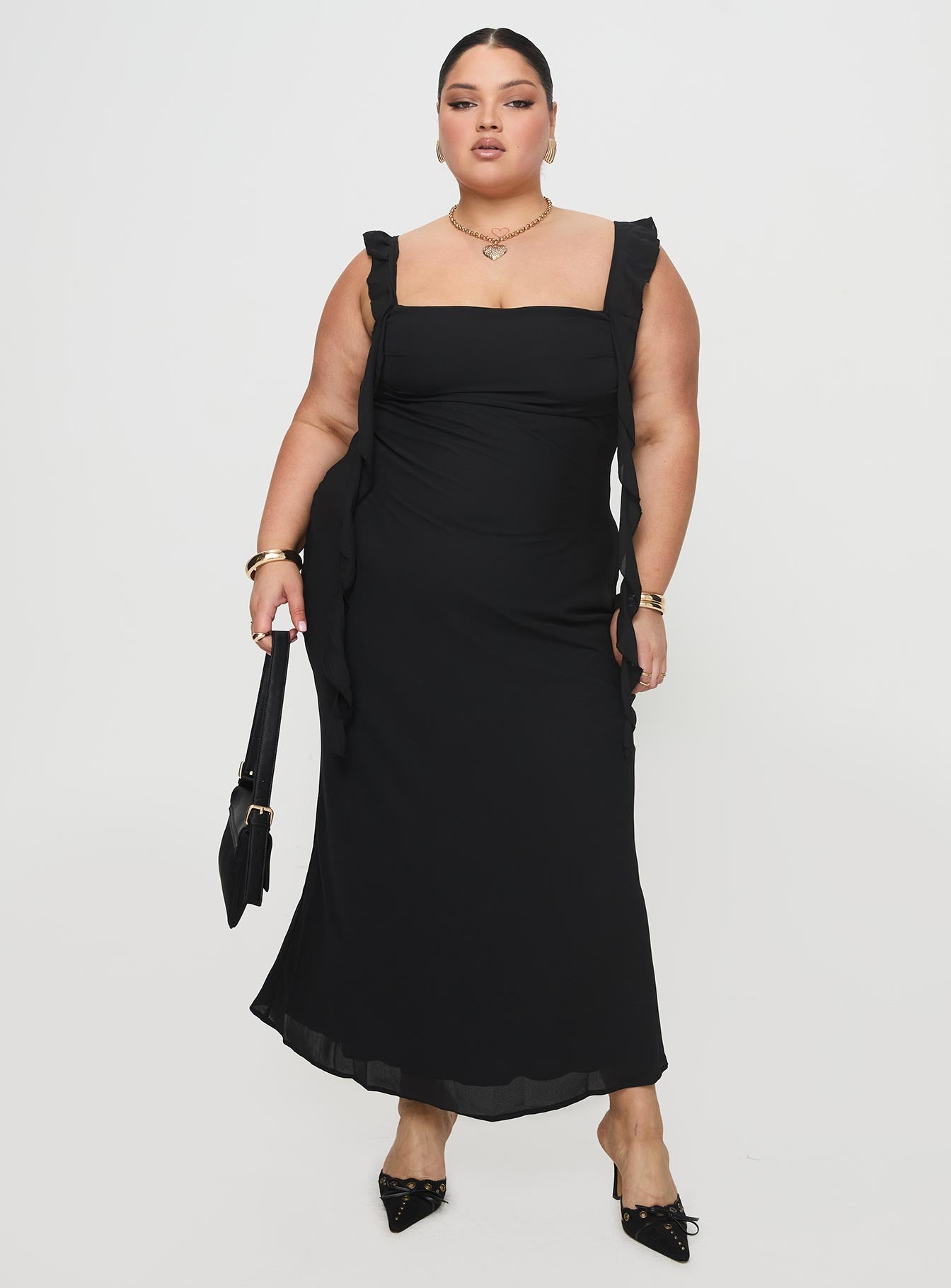 Lanai Maxi Dress Black Curve Buy Cheap 100% Guaranteed