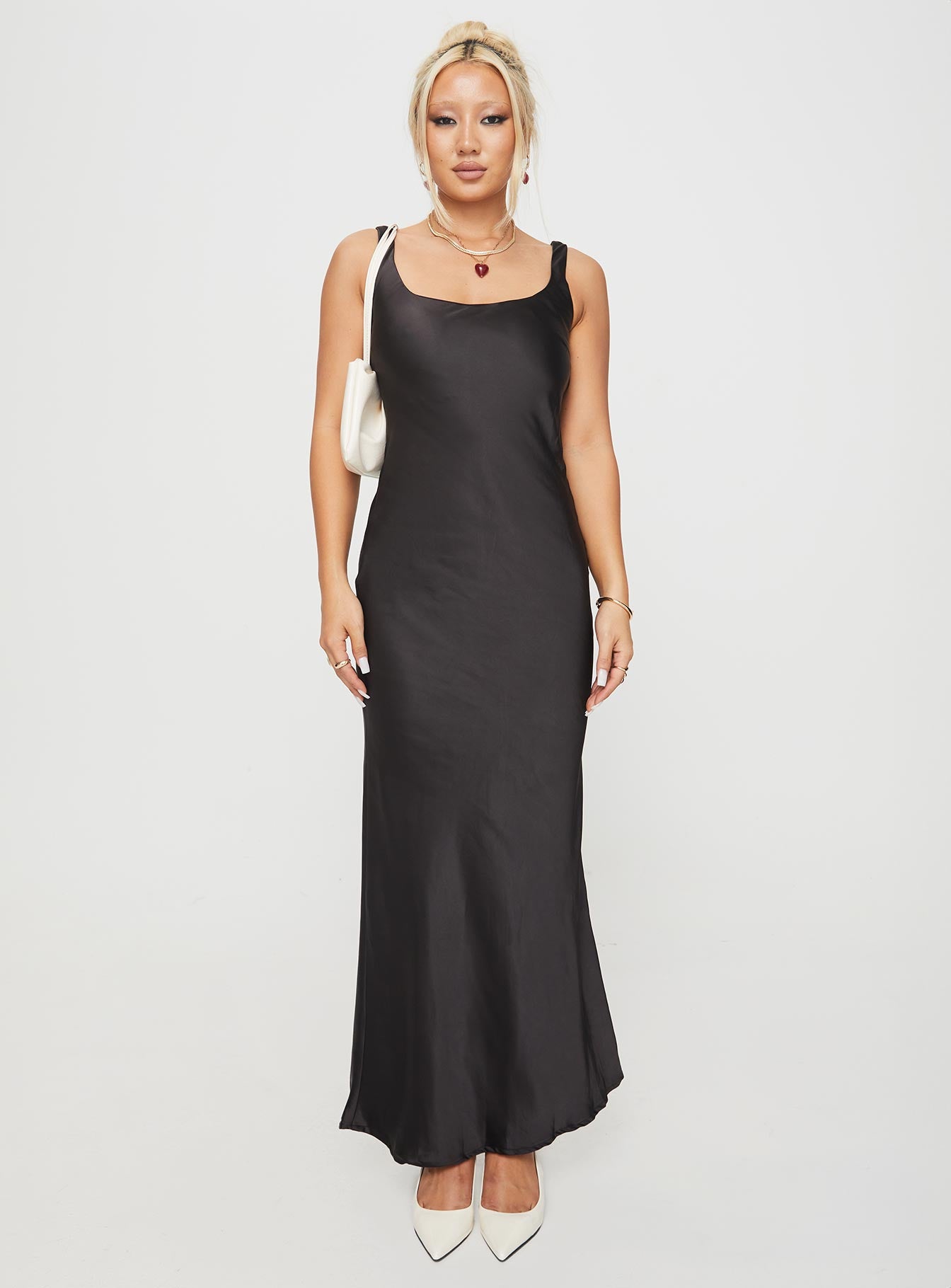 Penelopy Bias Cut Maxi Dress Black Cheap Online