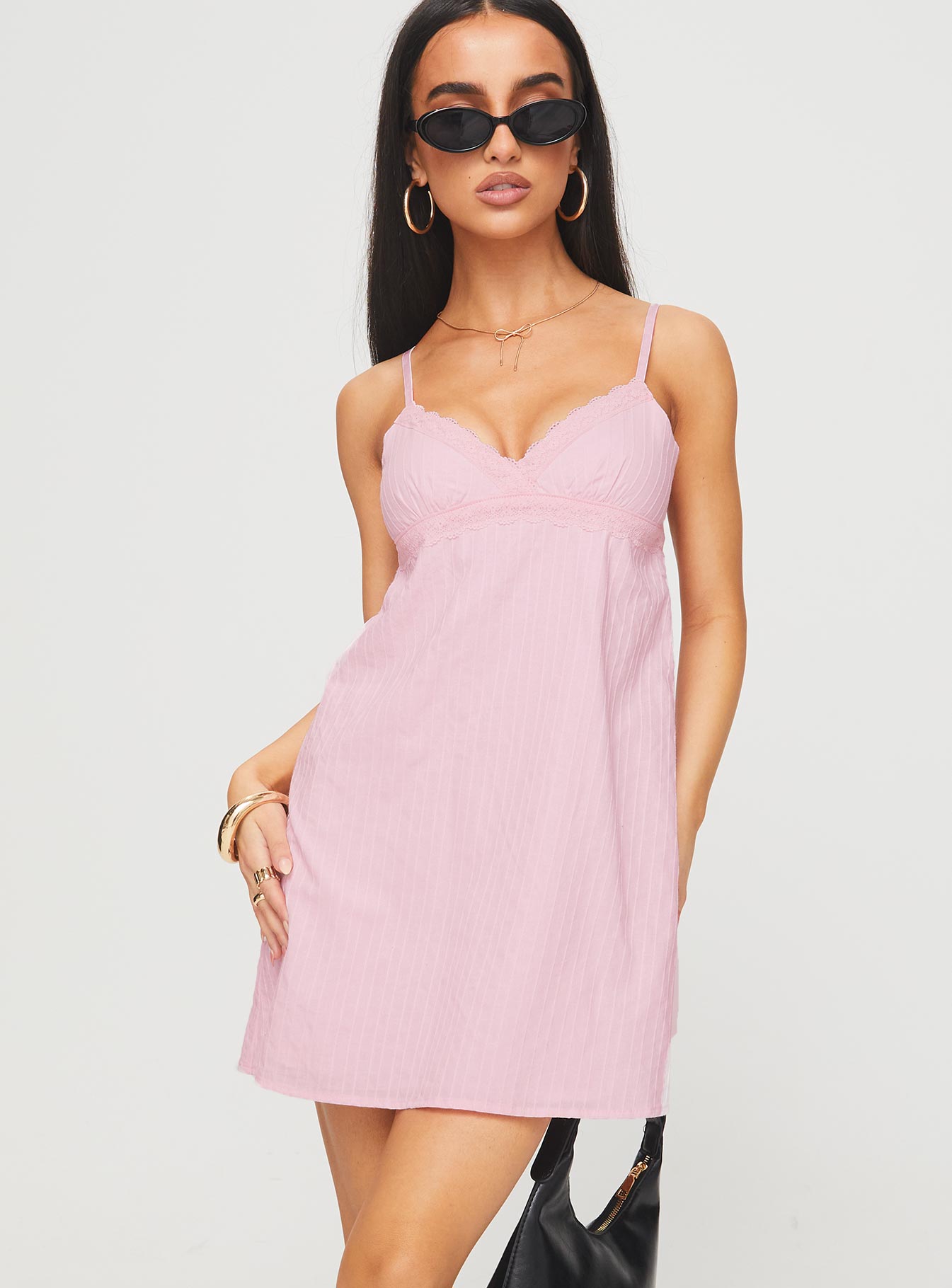 Lunya Mini Dress Pink Clearance Classic