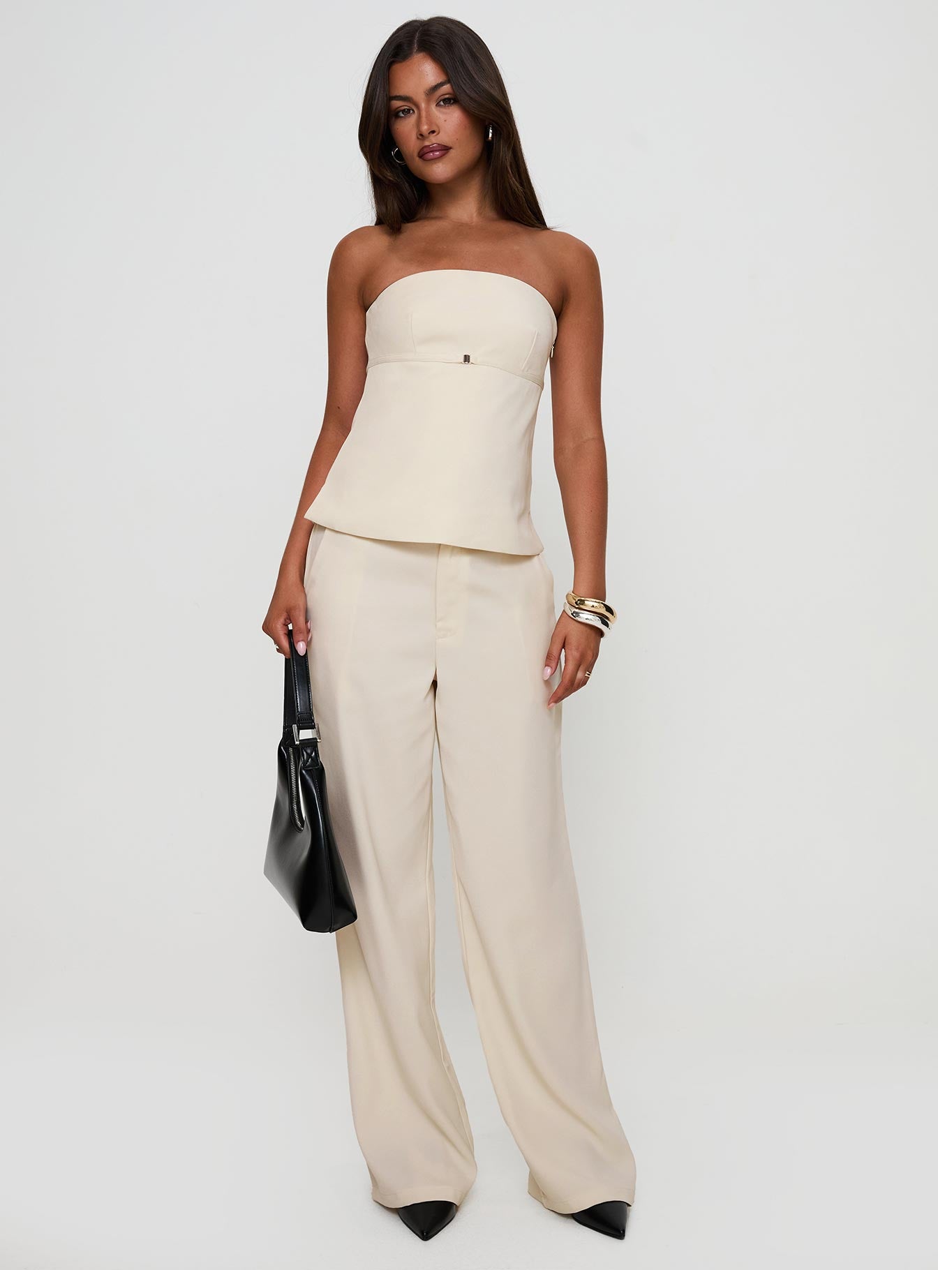 Irresistible Wide Leg Pant Cream Cheapest Online