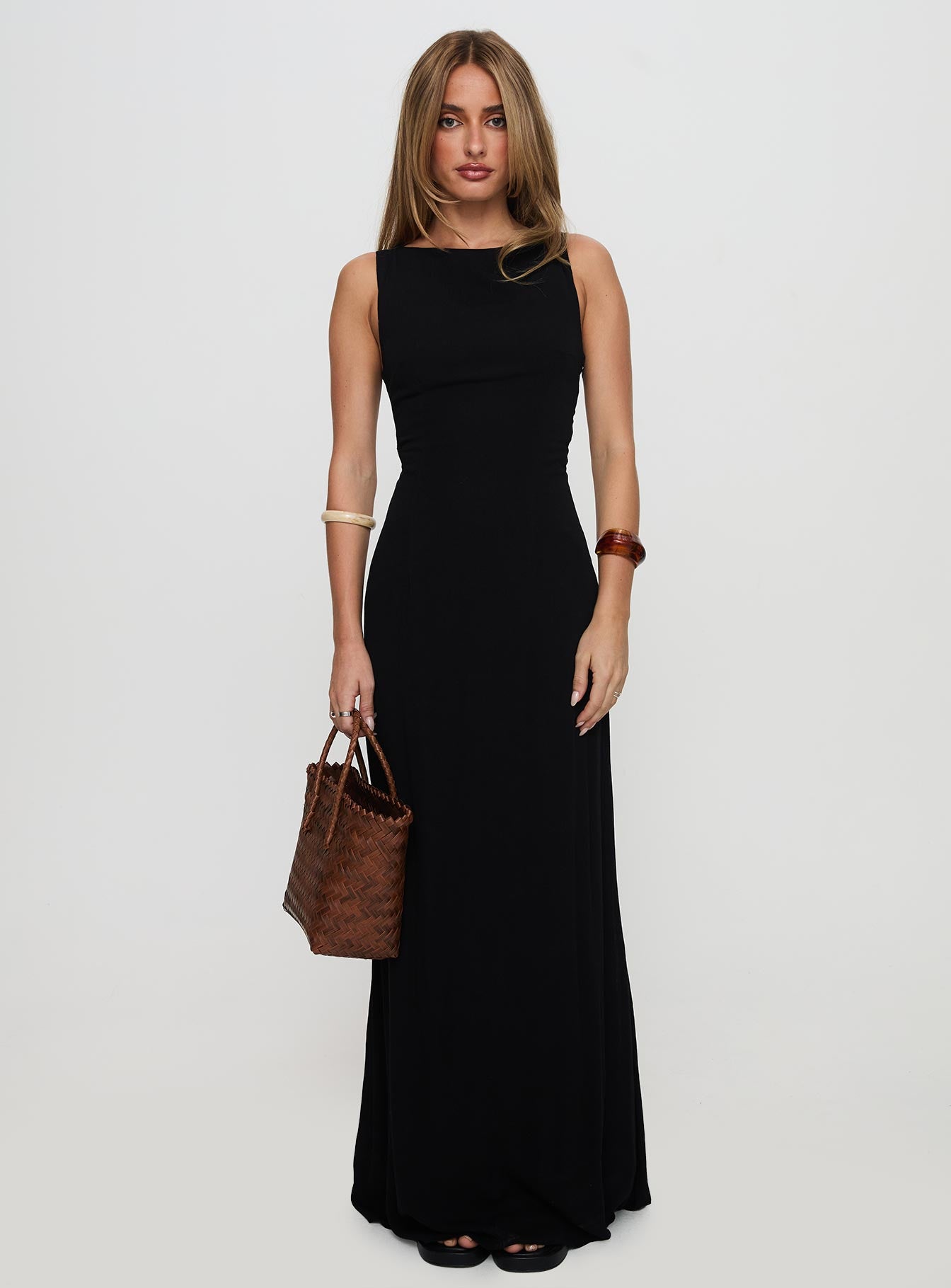 Ace Of Hearts Backless Maxi Dress Black Cheap Sale Footlocker Pictures