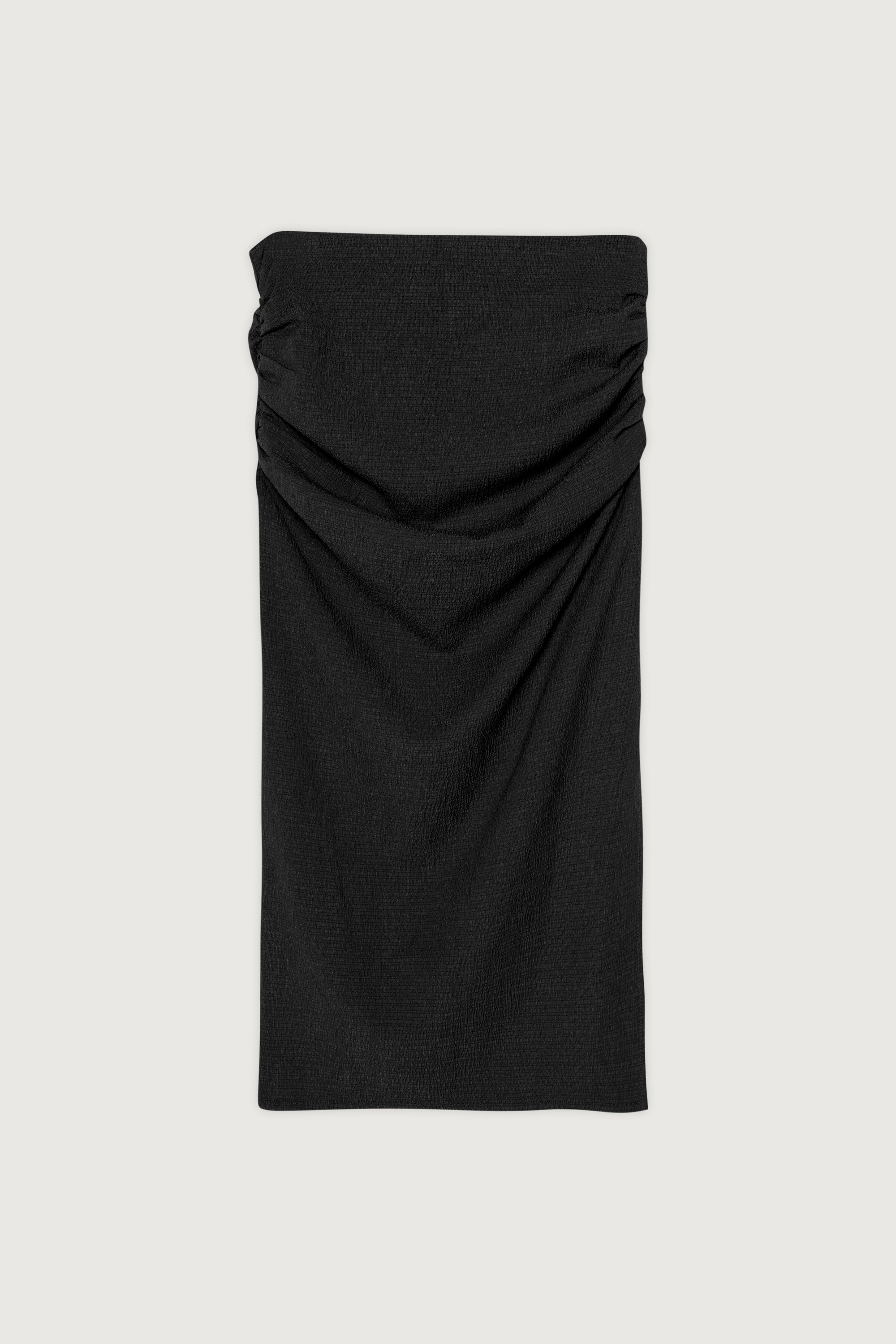 TEXTURED MIDI SKIRT WITH RUCHING Clearance Amazon