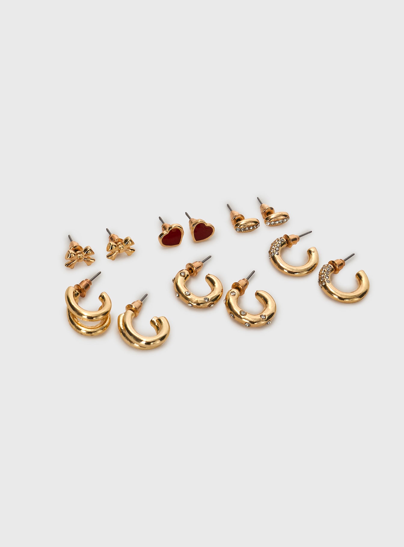 Latch Earring Pack Gold Sast Online