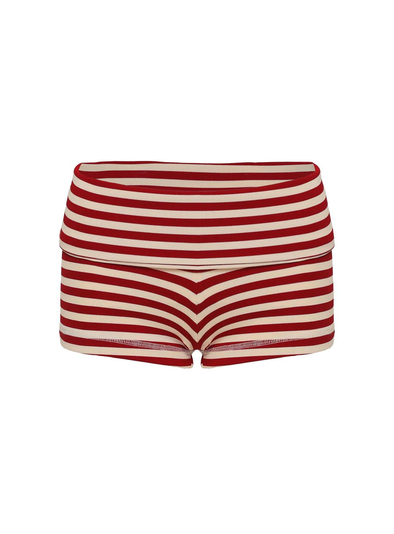 Miztaray Shorts Red / Cream Stripe Comfortable Online