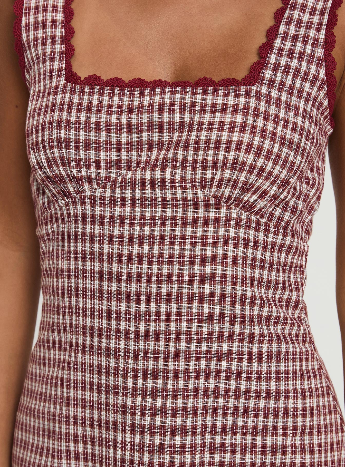 Dasha Mini Dress Red Check Visit New Online