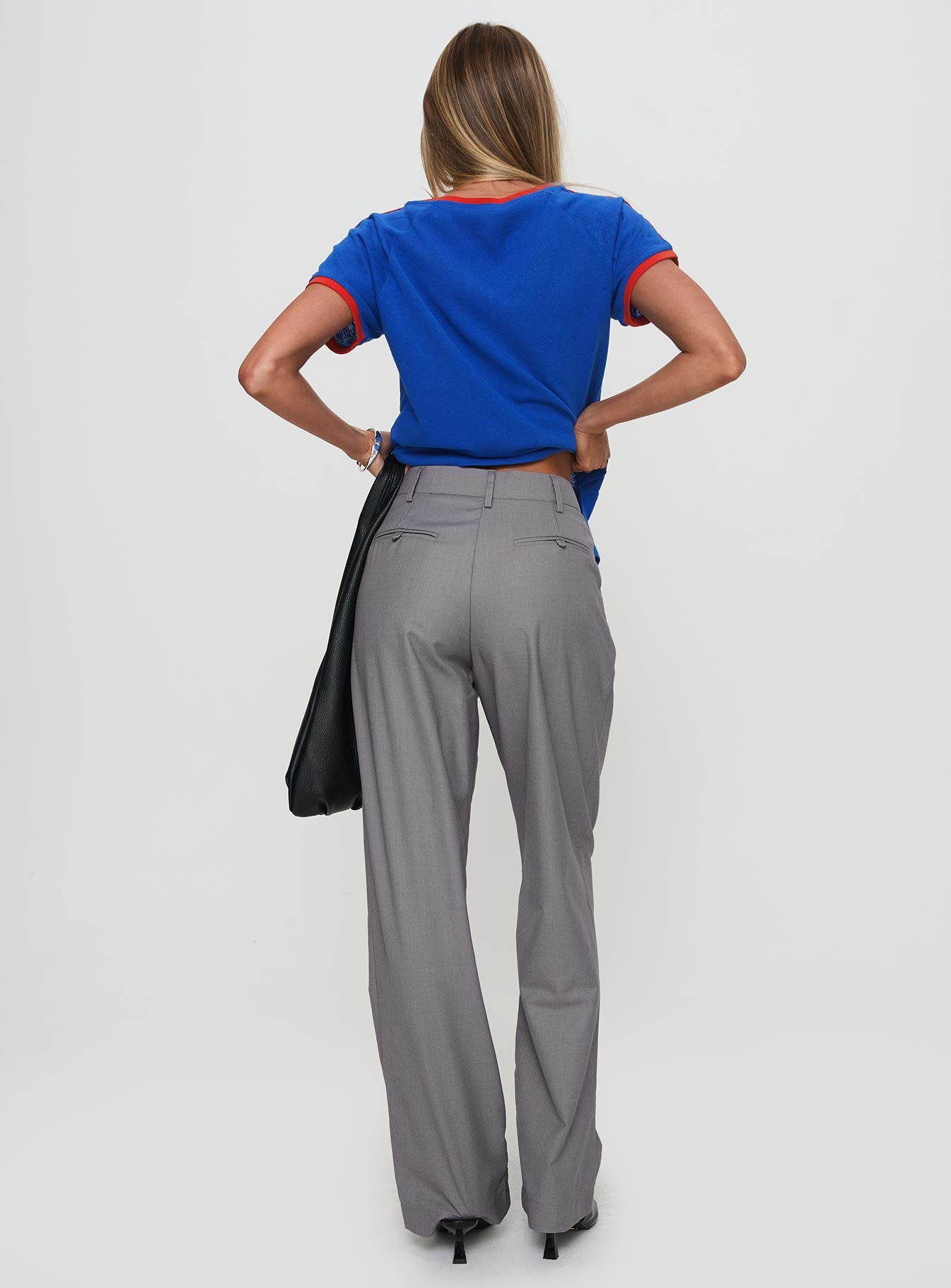 Expertise Low Rise Pleat Pant Grey Free Shipping Factory Outlet