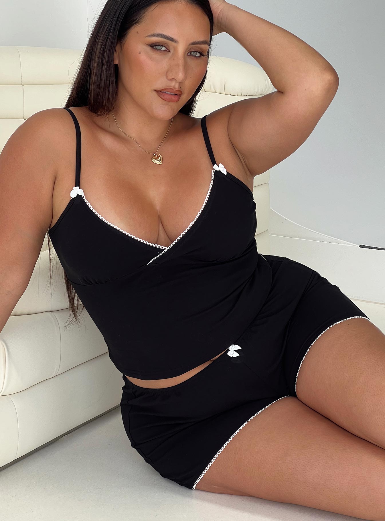 Lullabies Jersey Cami Top Black Curve Finishline Sale Online