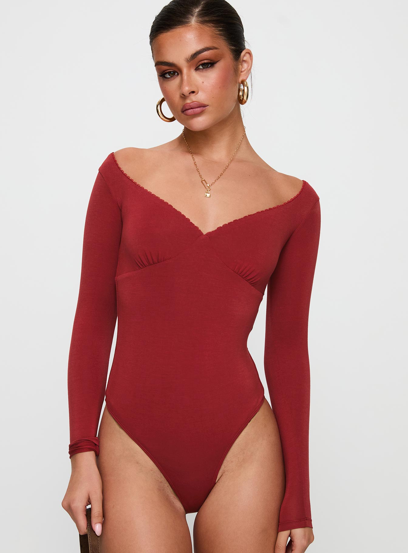 Loveydove Bodysuit Burgundy Free Shipping Get Authentic