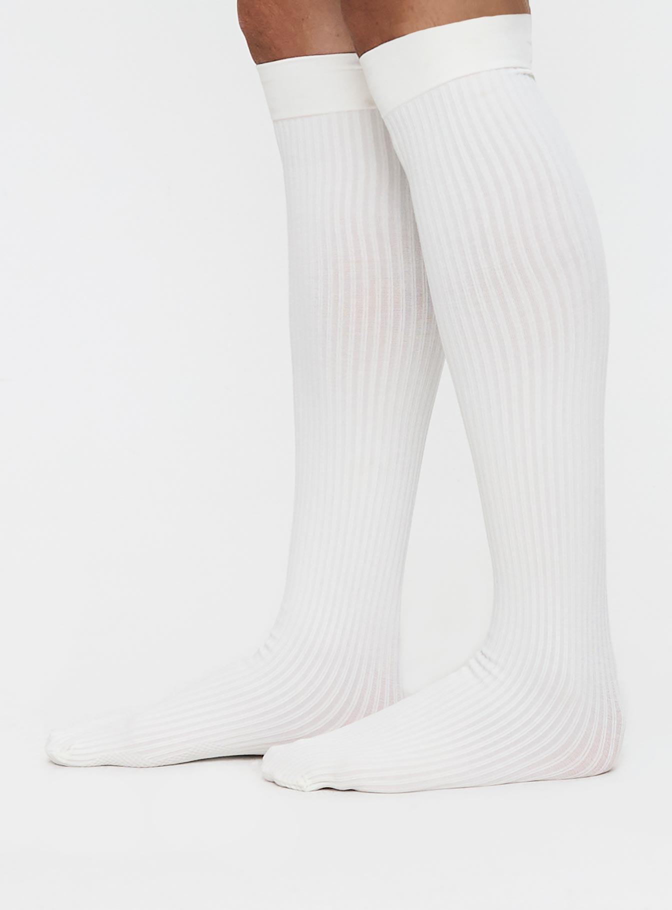 Sabryna Over Knee Socks White Sale Purchase