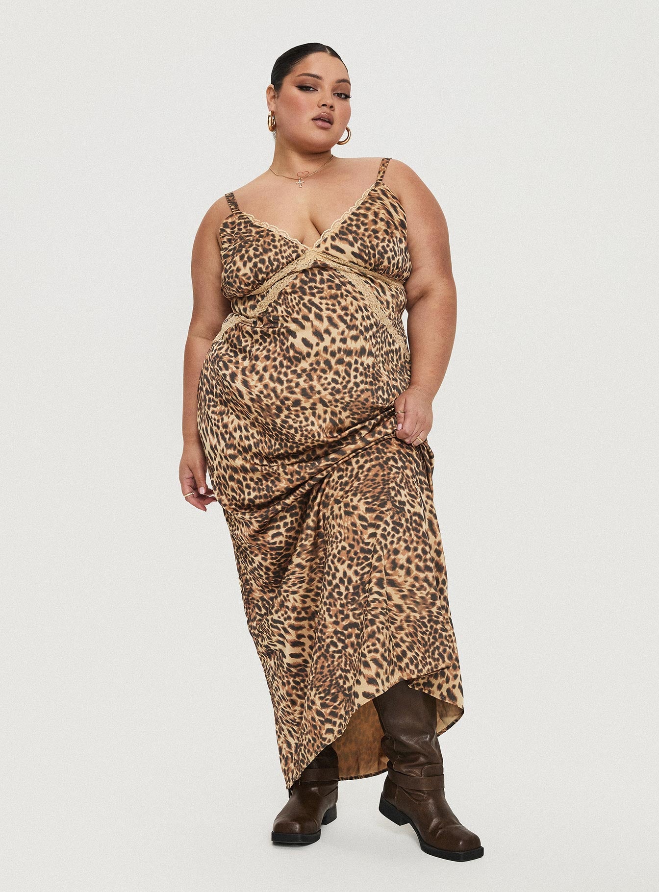 Sanctuary Maxi Dress Leopard Curve Pay With Visa For Sale