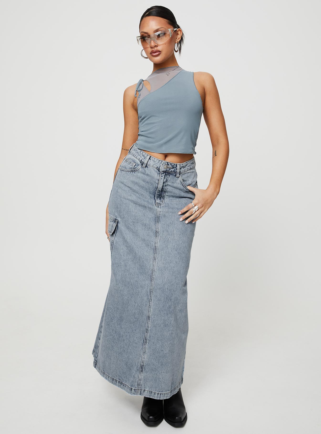 McGuane Denim Midi Skirt Petite Cheap Sale Low Pice Fee Shipping