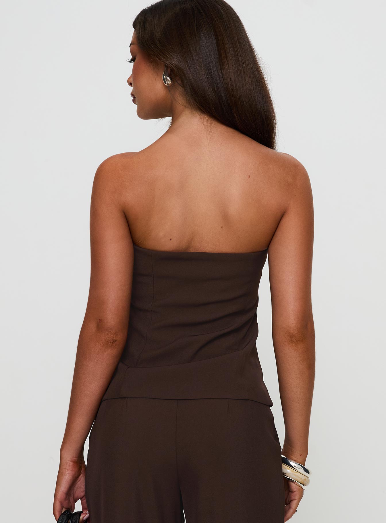 Irresistible Strapless Top Chocolate Tumblr