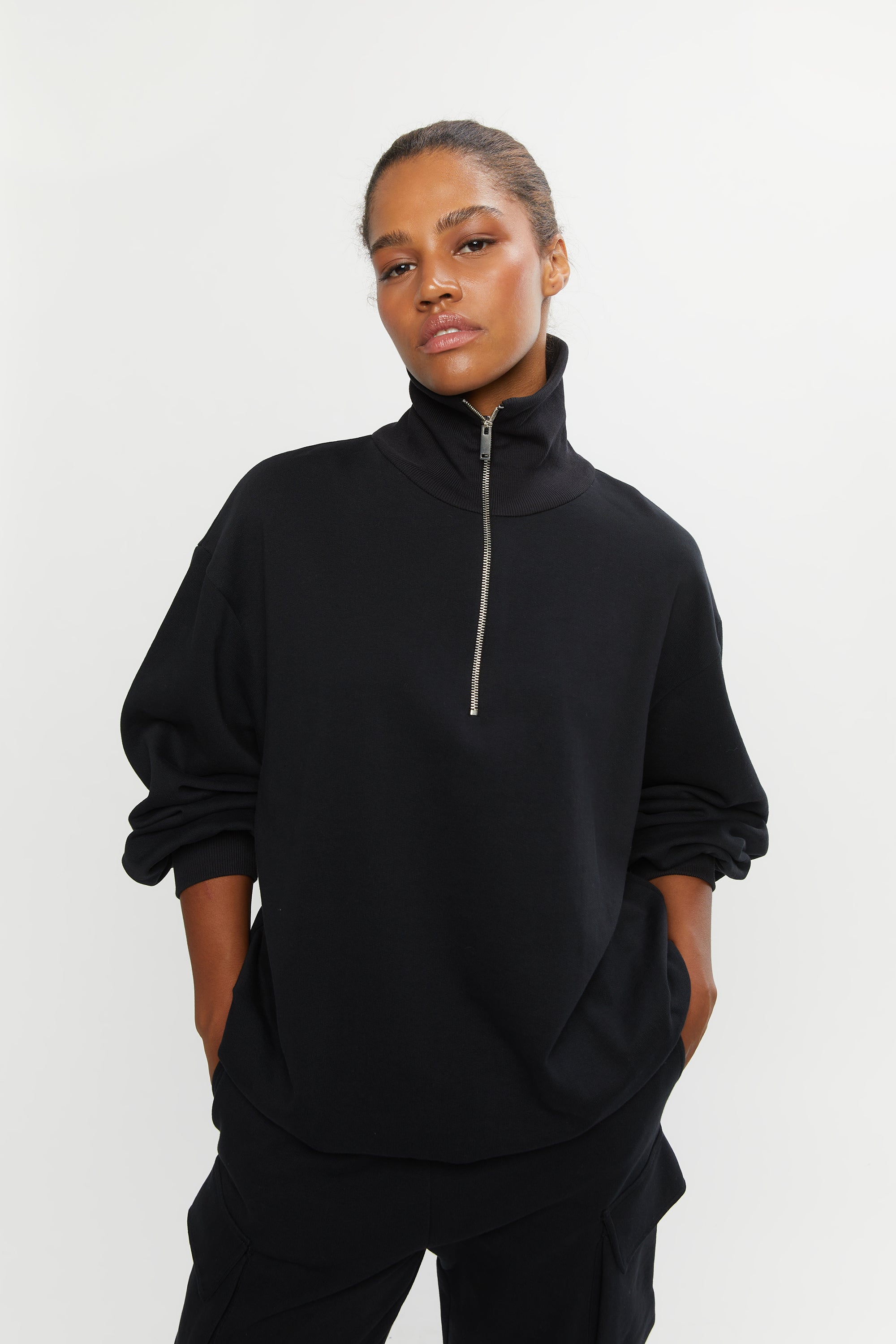 QUARTER ZIP SWEATSHIRT Cheap Pice Original