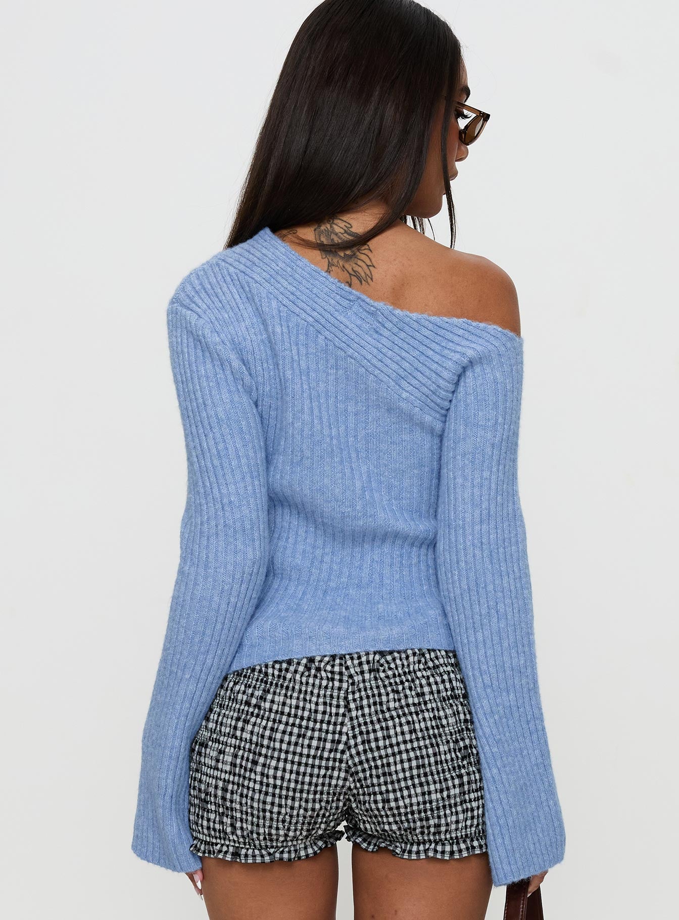 Phillips Cold Shoulder Sweater Blue Cheap Cheap Online