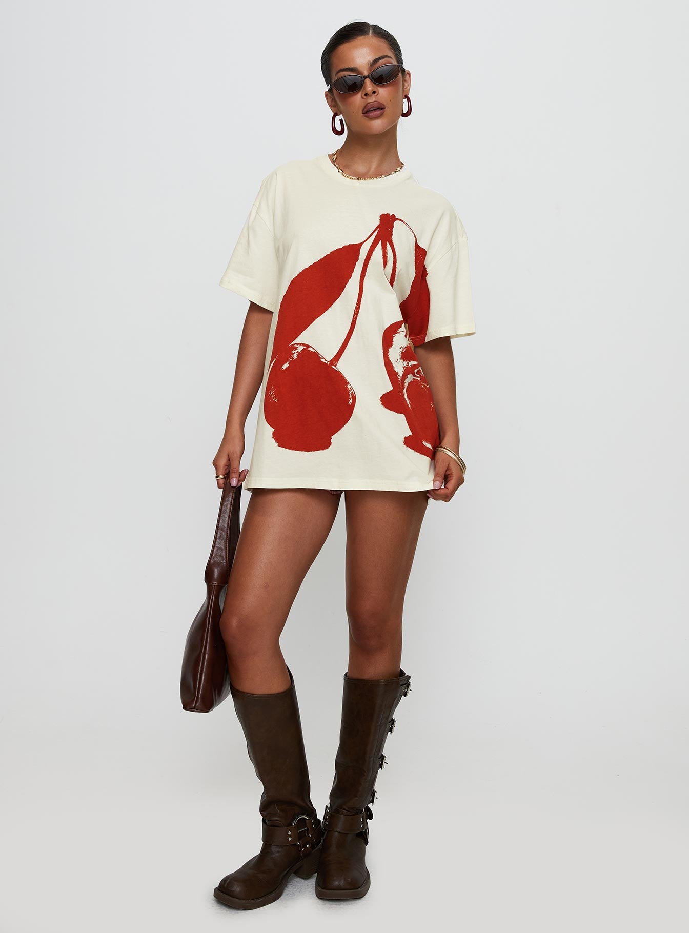 Cherrie Amore Oversized Tee White Best Place Cheap Pice