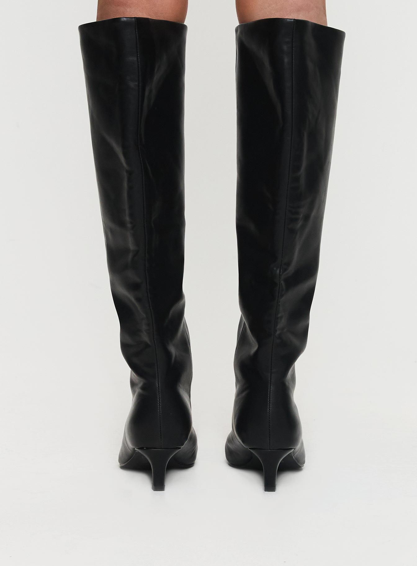 Flaura Knee High Boots Black Collections Cheap Online