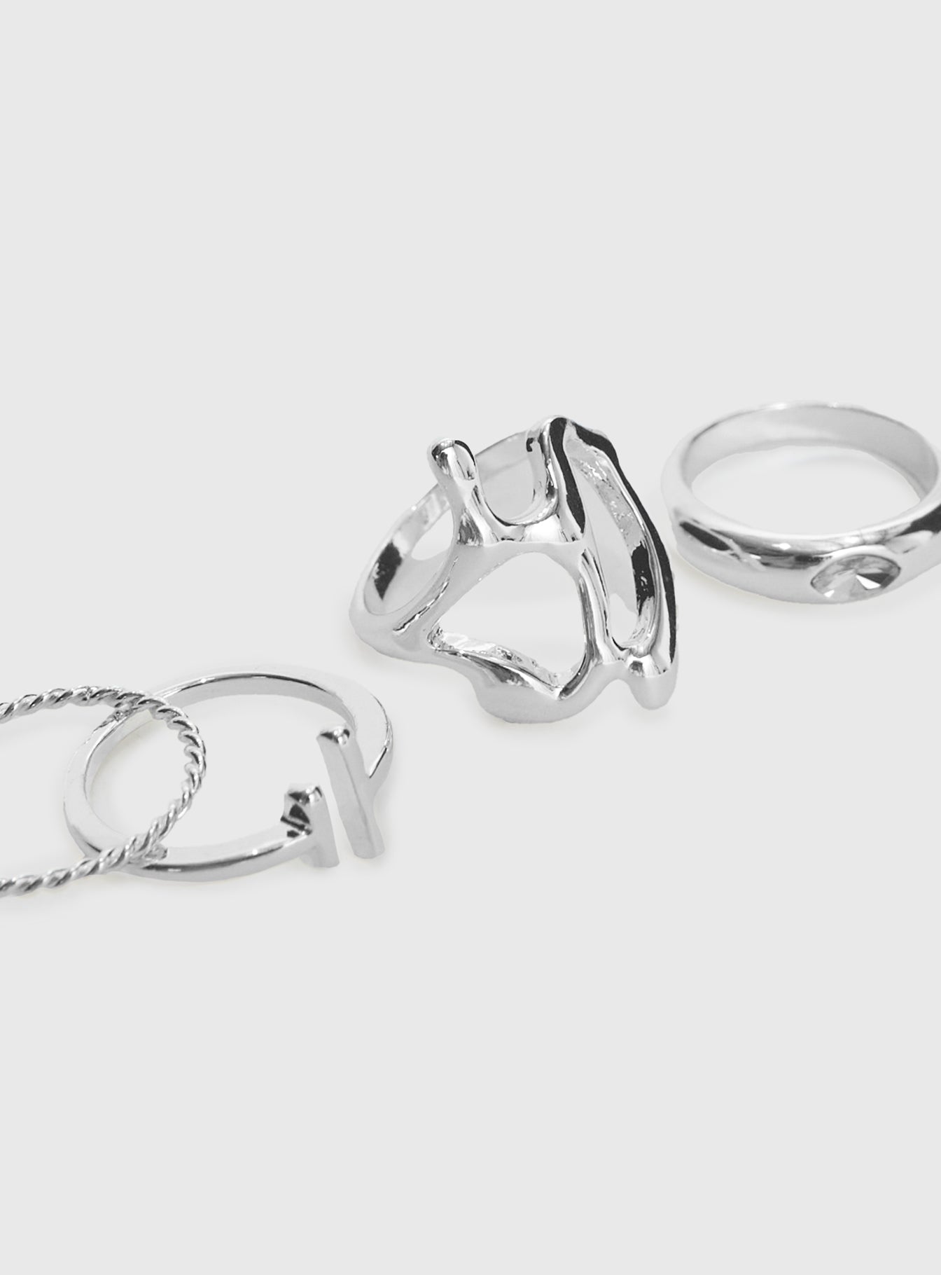 Better Together Ring Set Silver With Mastercard For Sale