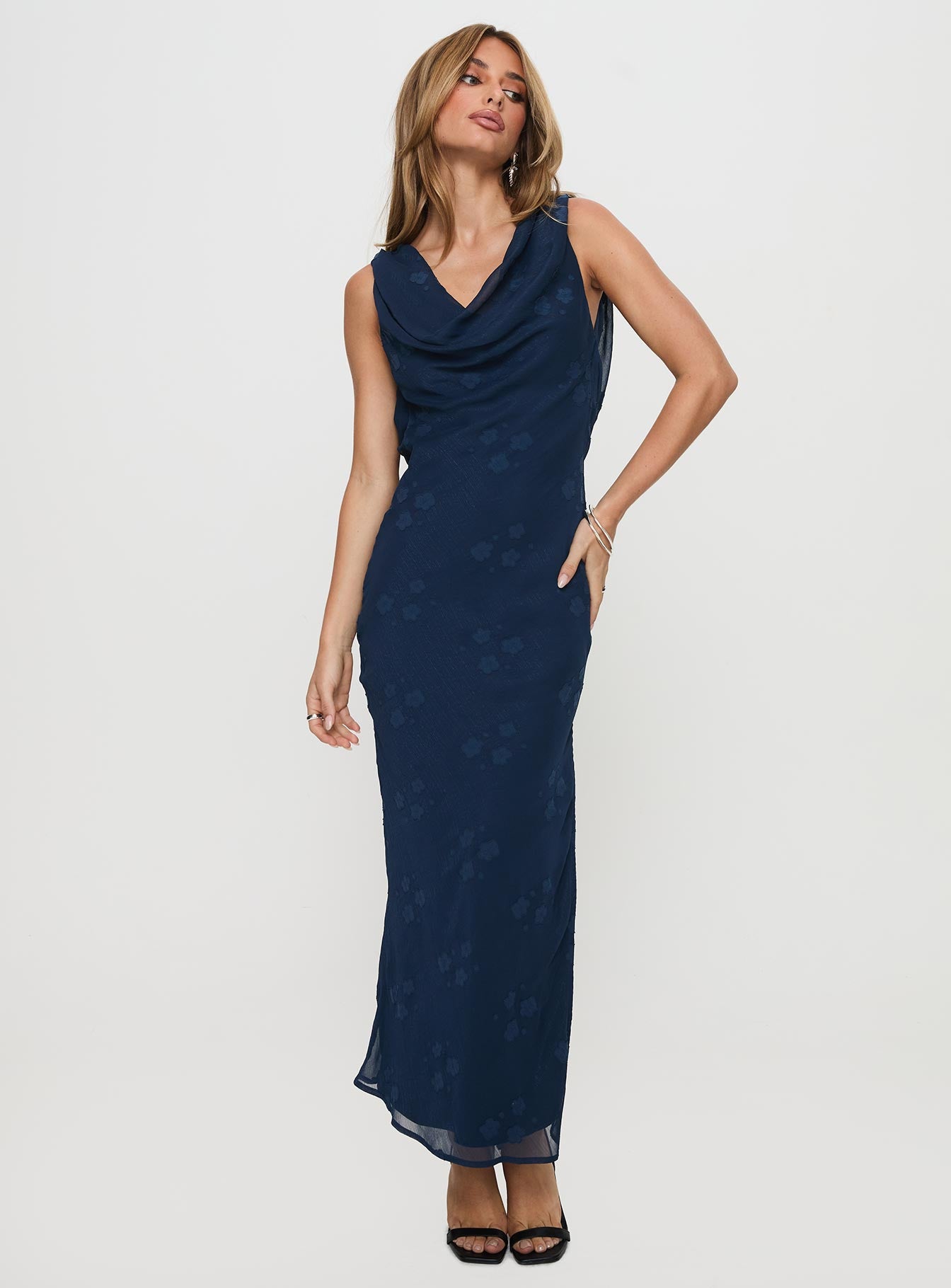 Contessa Maxi Dress Navy Cheap Sale For Cheap