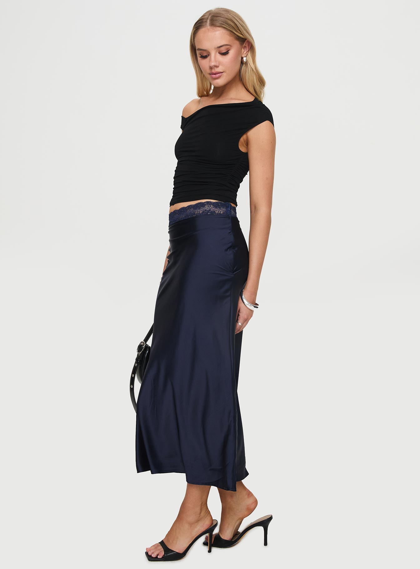 The Charmaine Maxi Skirt Navy Huge Surprise Cheap Pice