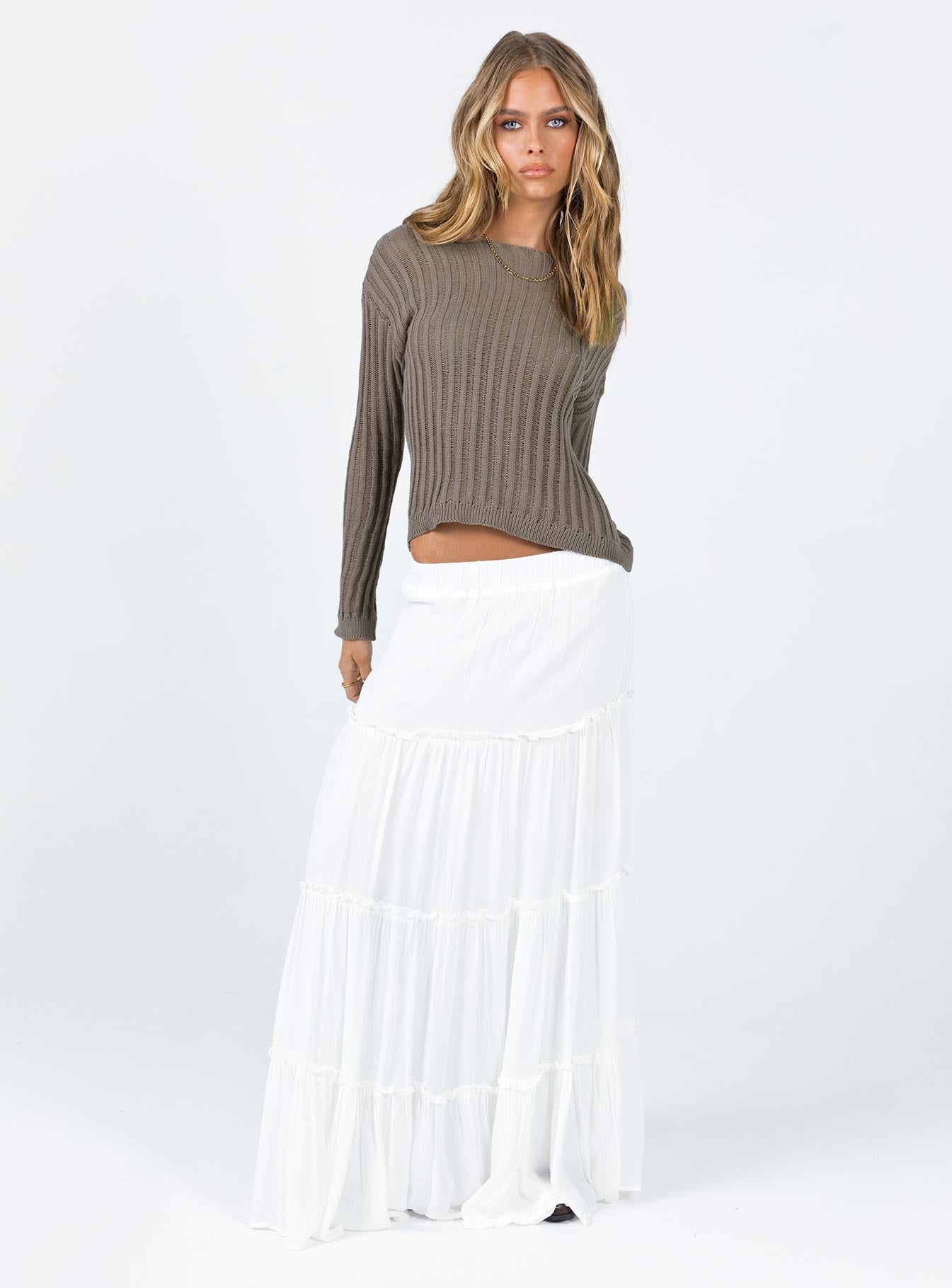 Miriah Maxi Skirt White Petite With Paypal Cheap Pice