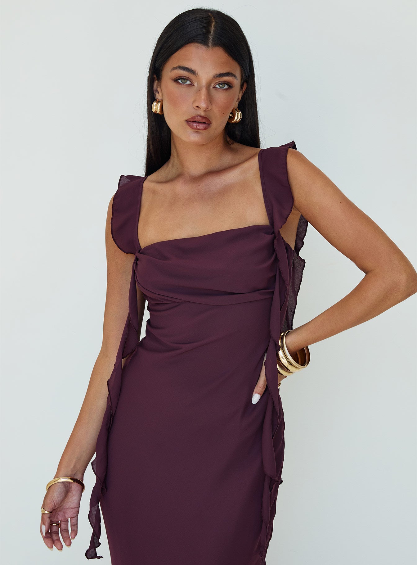 Lanai Maxi Dress Plum Buy Cheap For Cheap