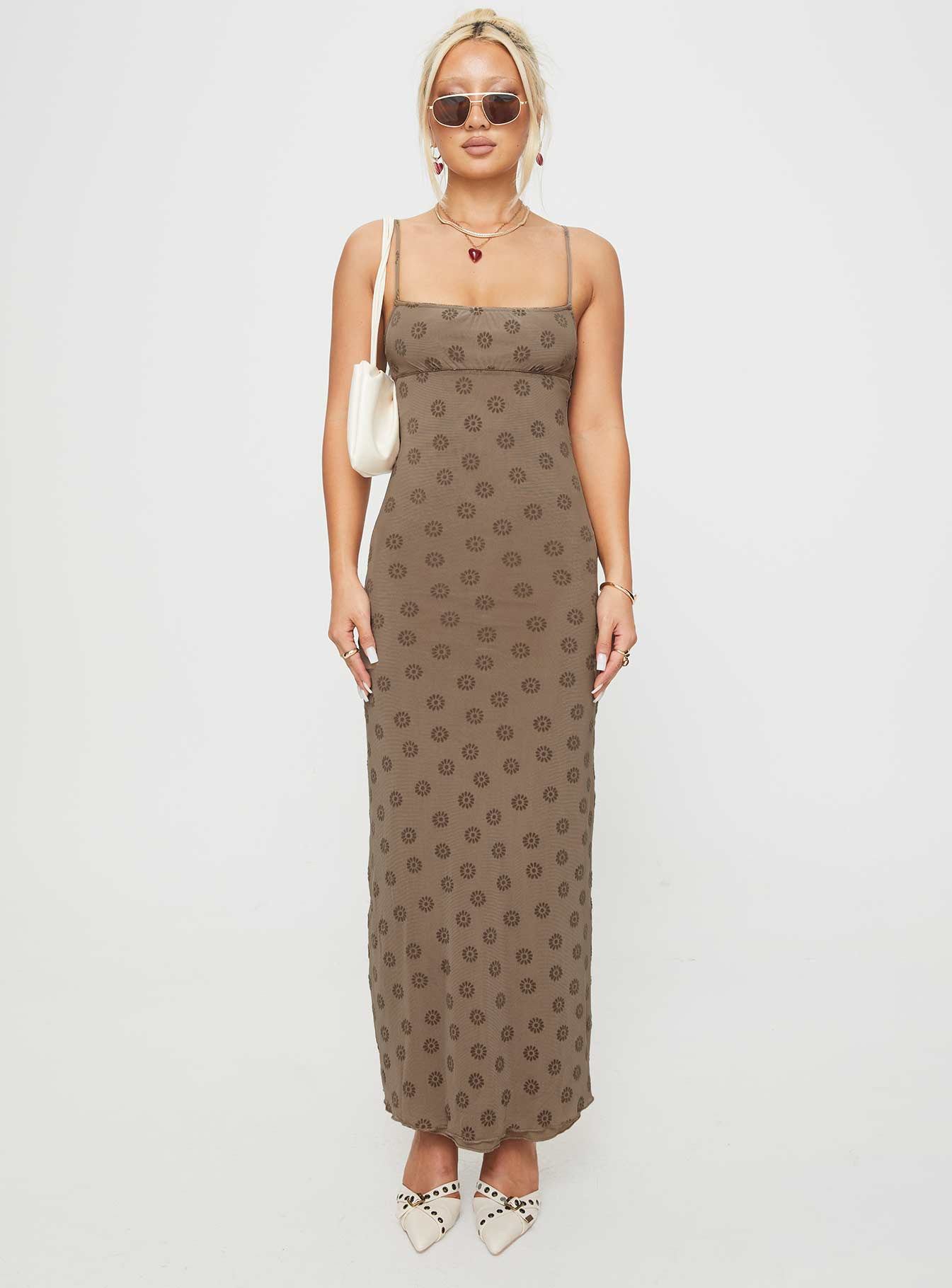 Darsih Maxi Dress Light Brown Free Shipping Big Sale