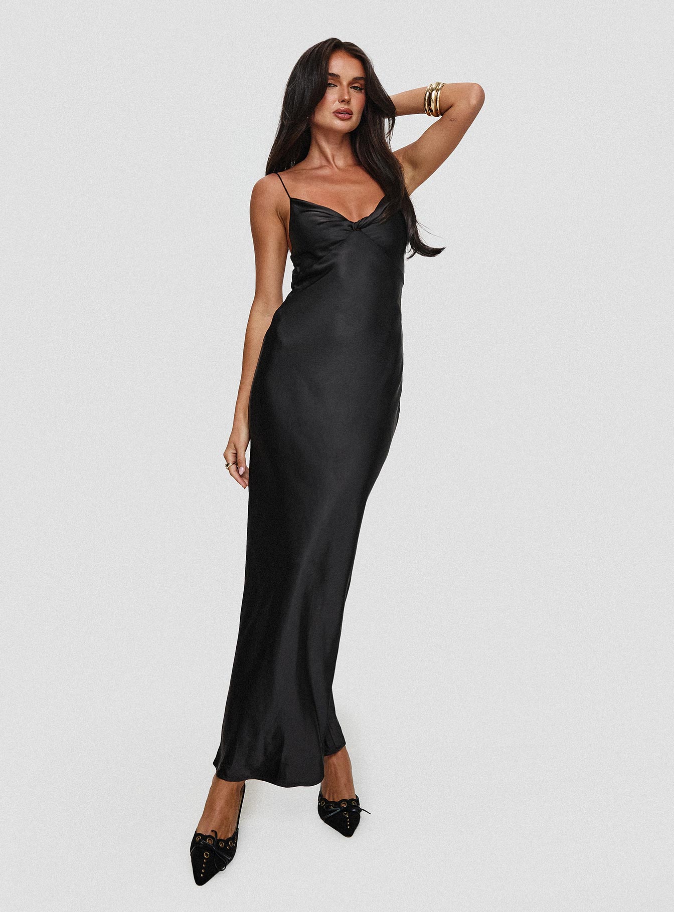 Marilyn Maxi Dress Black Cheap Sale Perfect