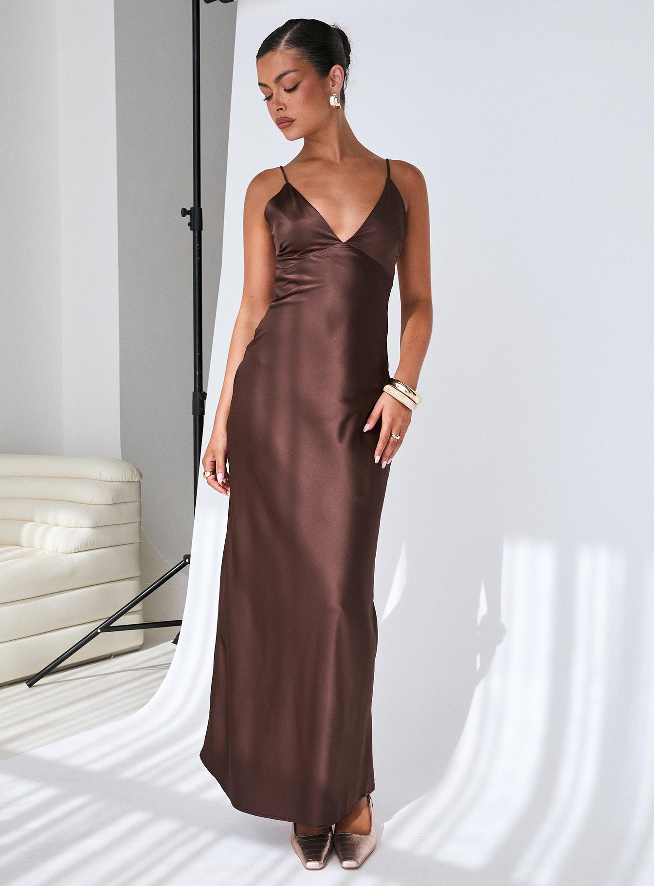 Angels Only Maxi Dress Chocolate Discount Pay With Paypal