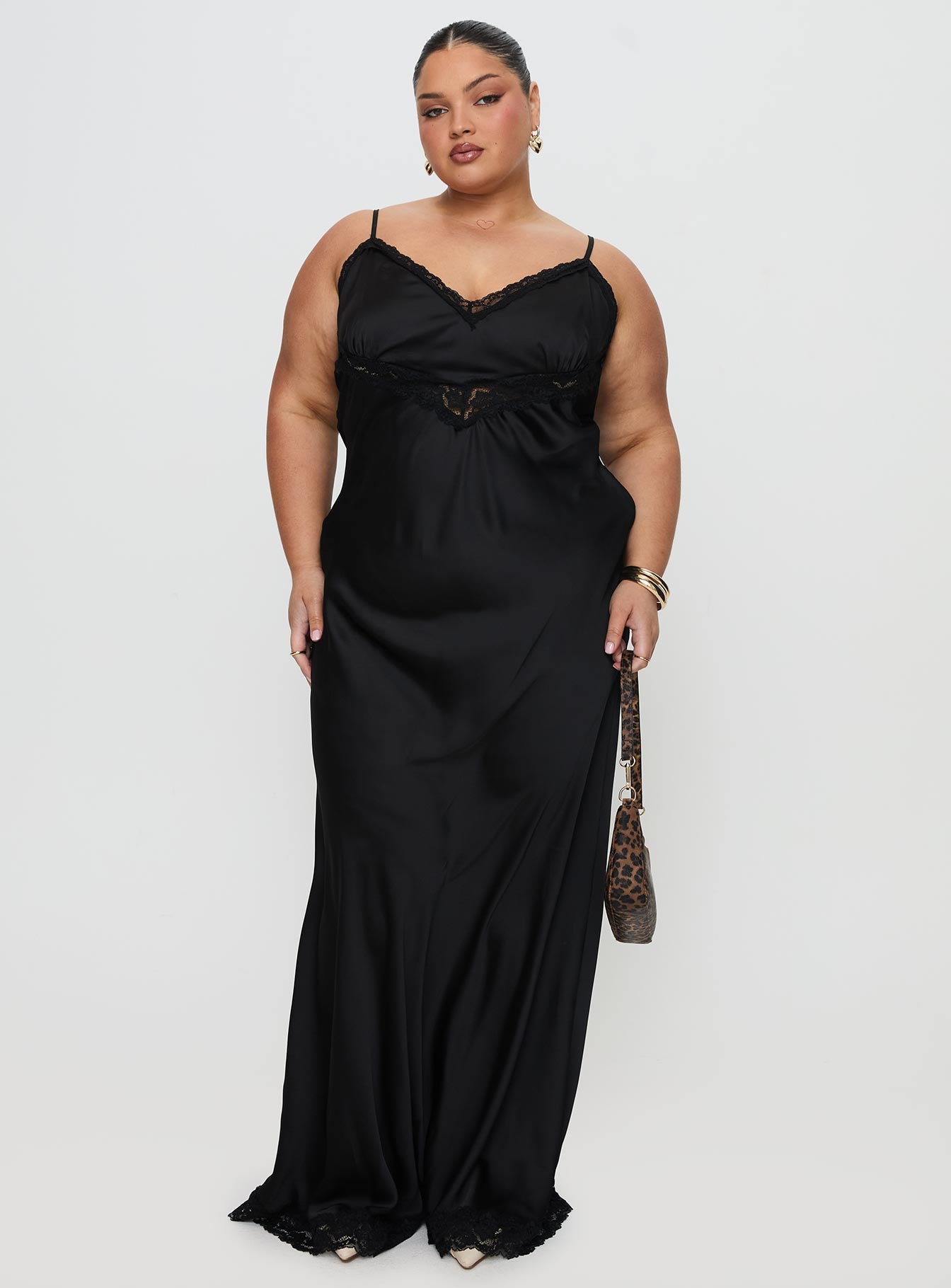 Jorjette Lace Maxi Dress Black 2025 Cheap Pice