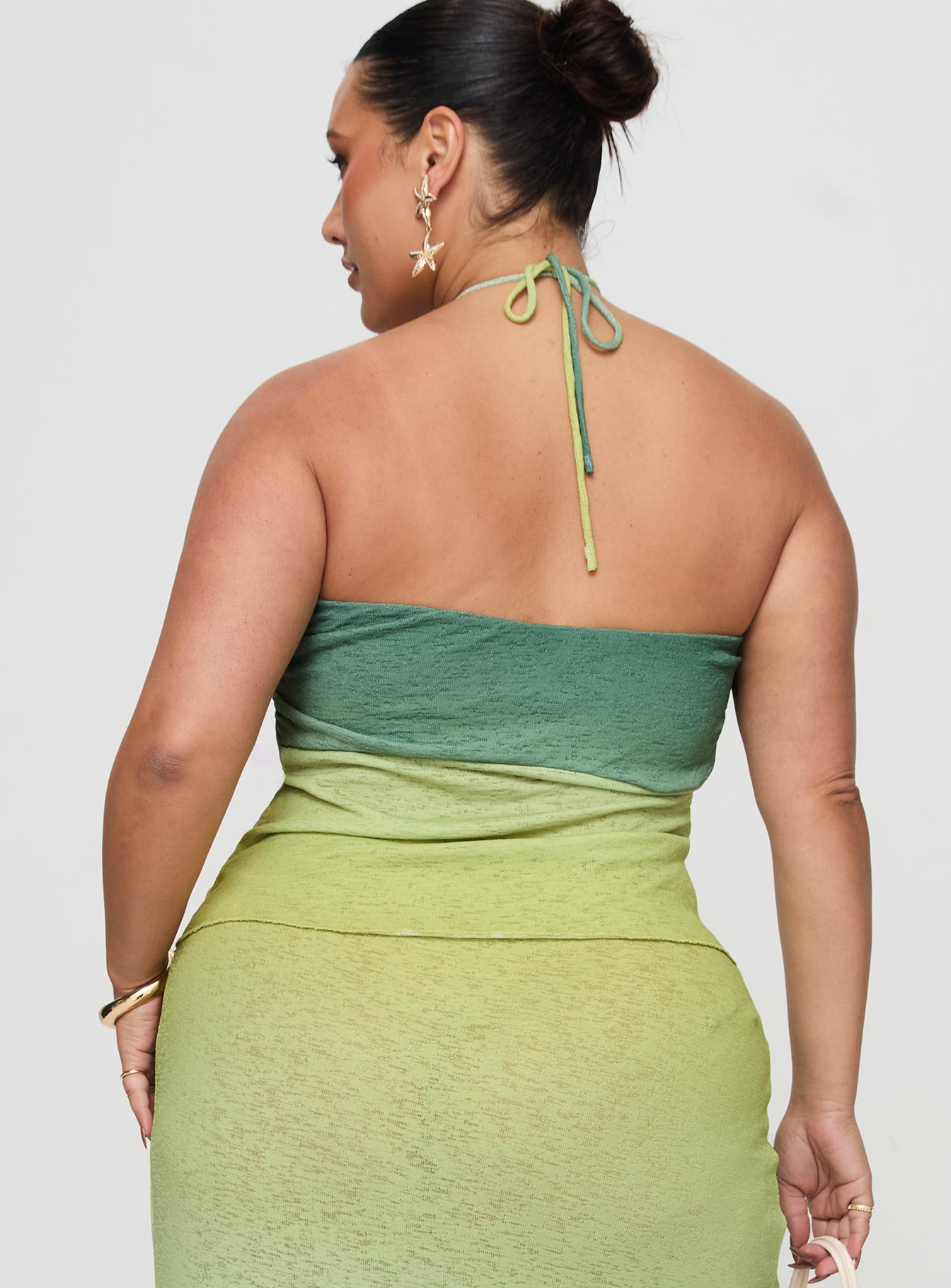 Star Girl Top Green Ombre Curve Professional