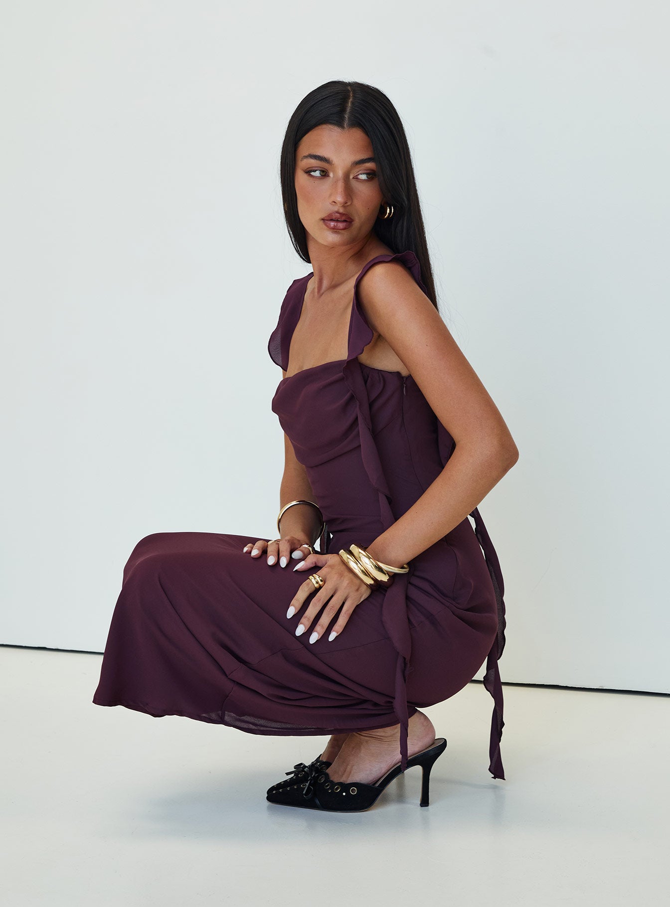 Lanai Maxi Dress Plum Buy Cheap For Cheap
