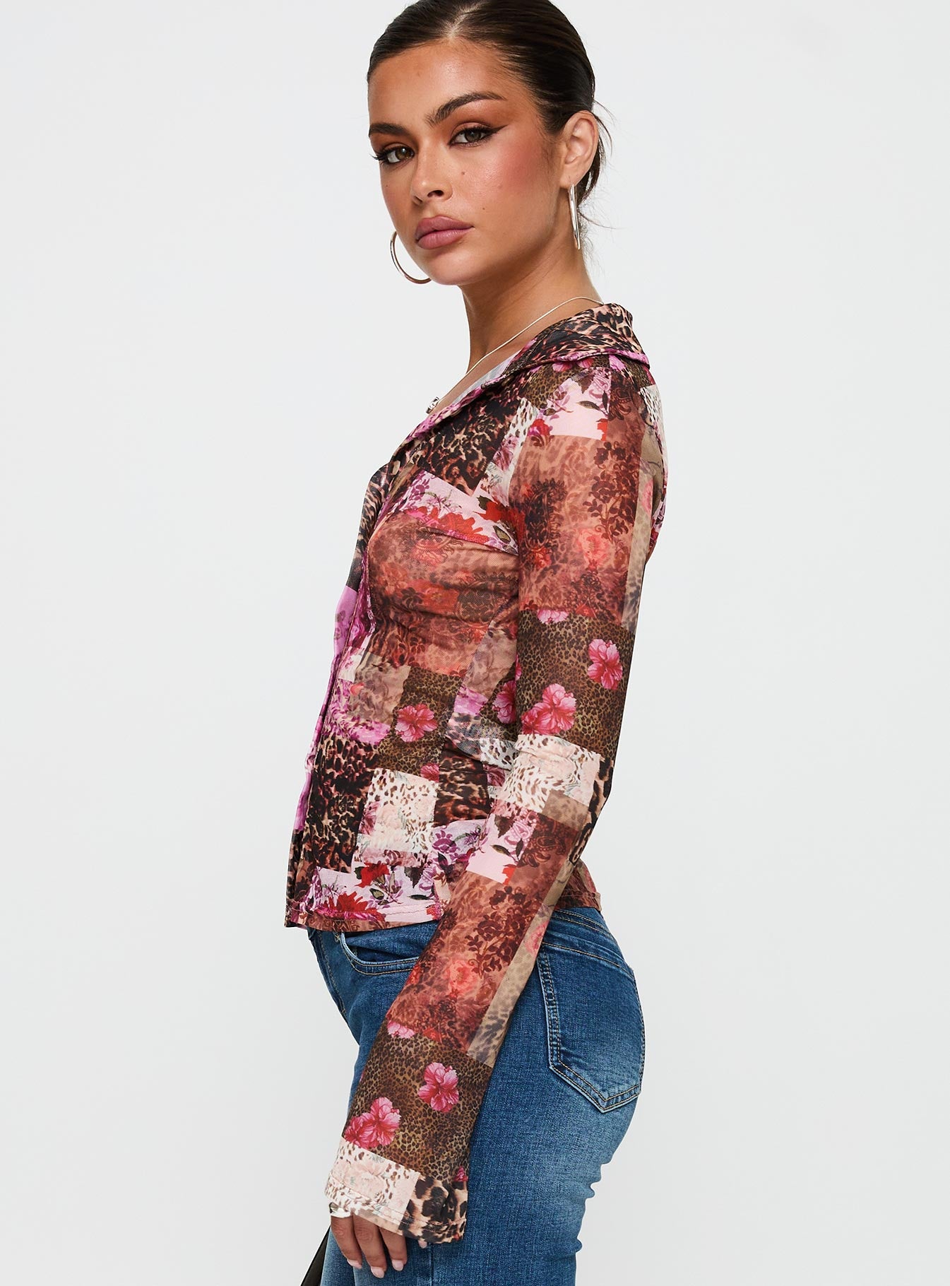 Maribou Long Sleeve Top Multi Deals Cheap Pice