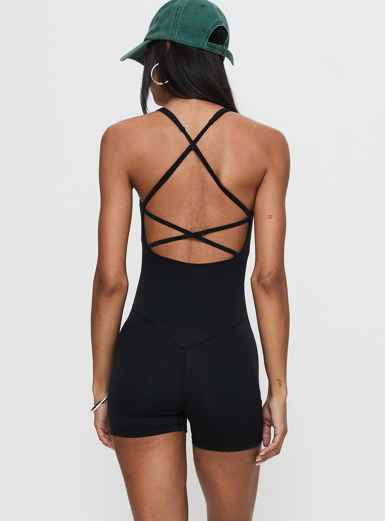 Run The Play Active Romper Black Pices Online